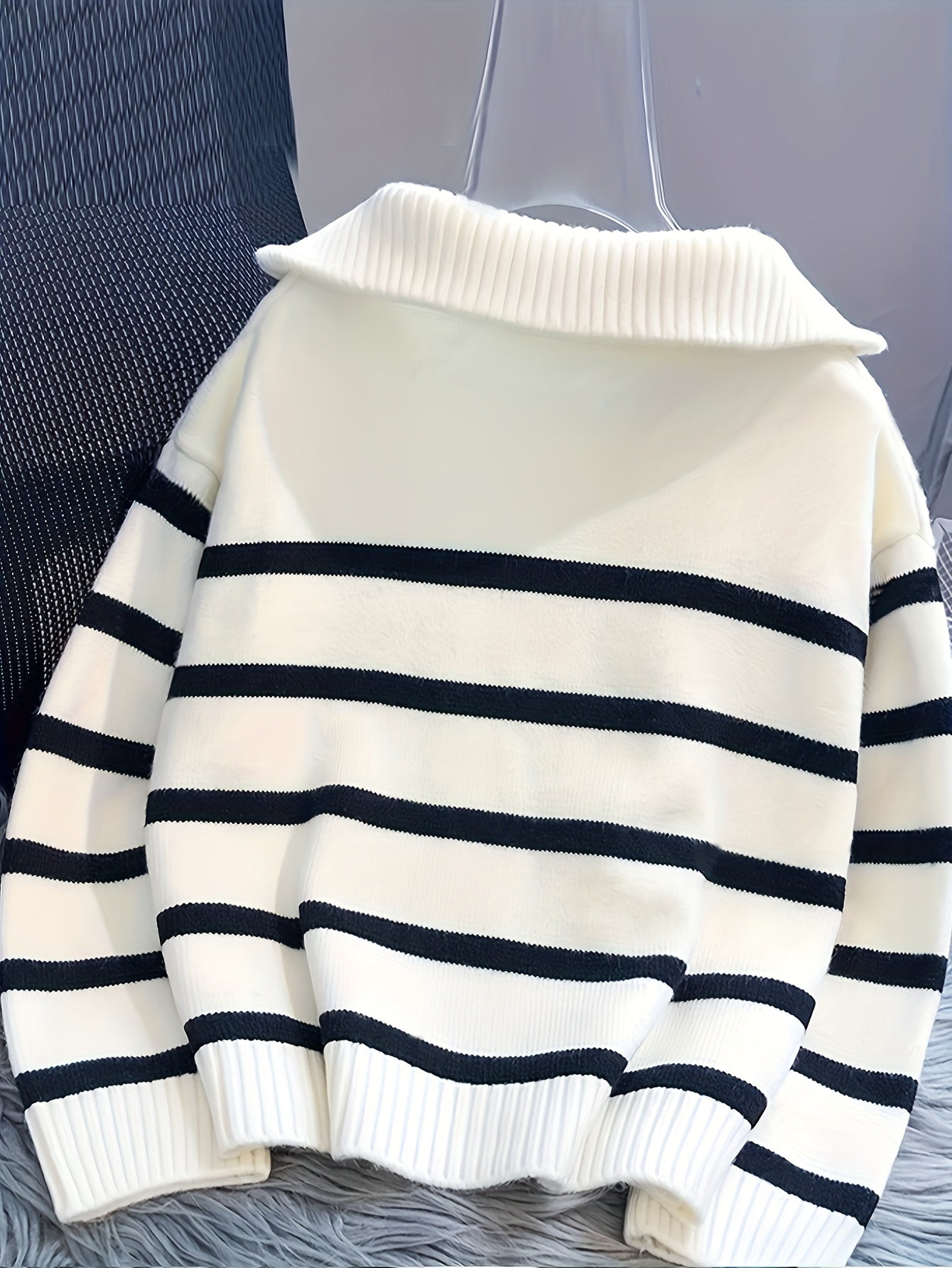 Cakulo FallFreshness Women's Fashionable & Casual Long Knitted Cardigan with Letter Pattern Simple Design Everyday Wear Essential Piece