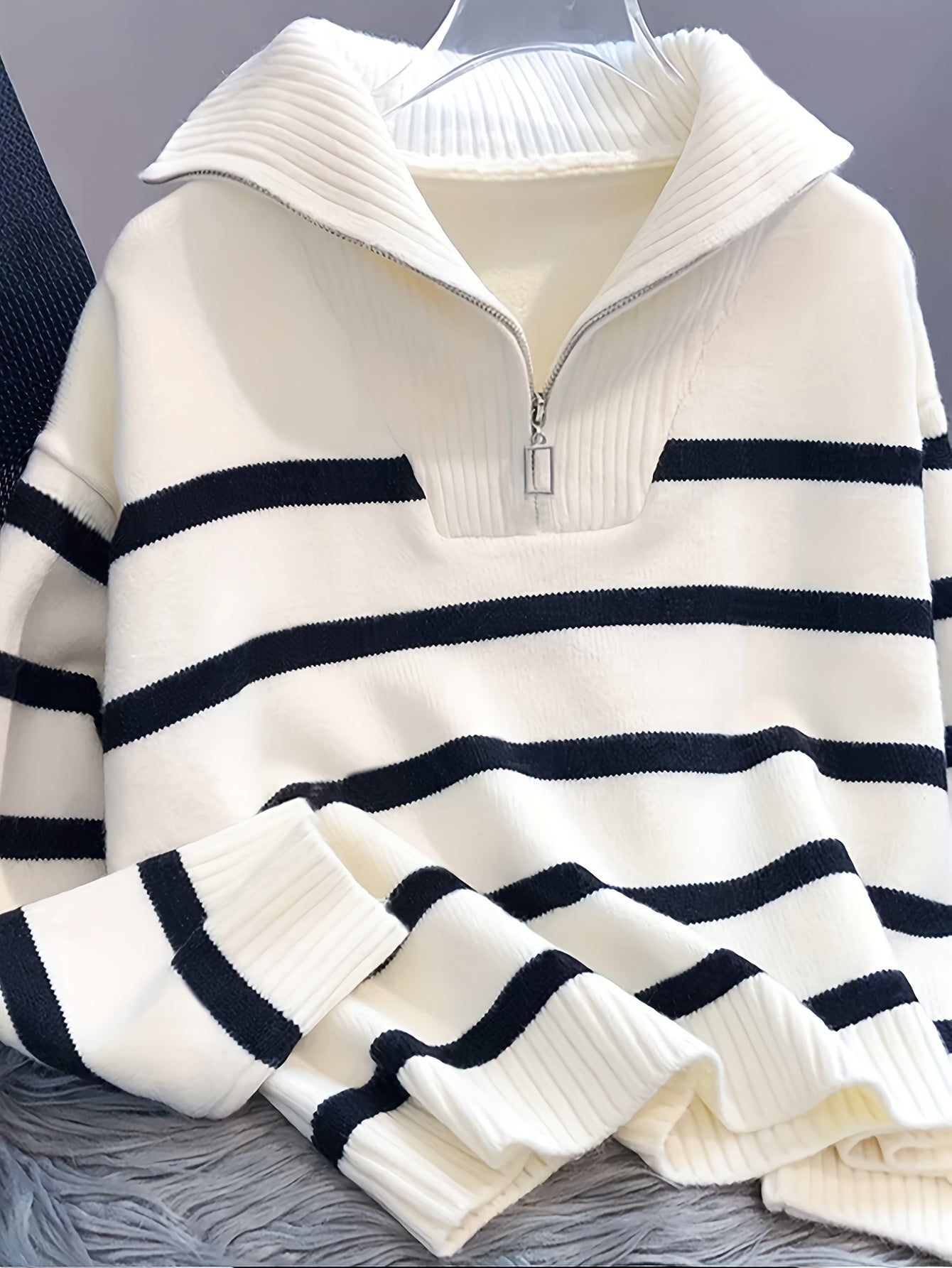 Cakulo FallFreshness Women's Fashionable & Casual Long Knitted Cardigan with Letter Pattern Simple Design Everyday Wear Essential Piece