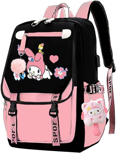 Yanmao Cat Backpack for Children, Elementary School Students in Grades Three to Six, Boys and Girls, Middle School Students, College Students, Campus Double Shoulder Bag