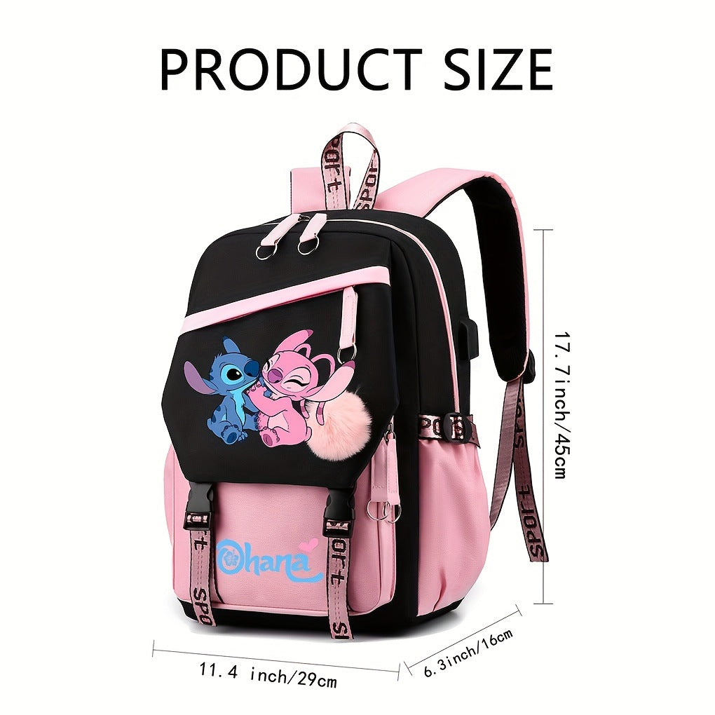 Yanmao Cat Backpack for Children, Elementary School Students in Grades Three to Six, Boys and Girls, Middle School Students, College Students, Campus Double Shoulder Bag