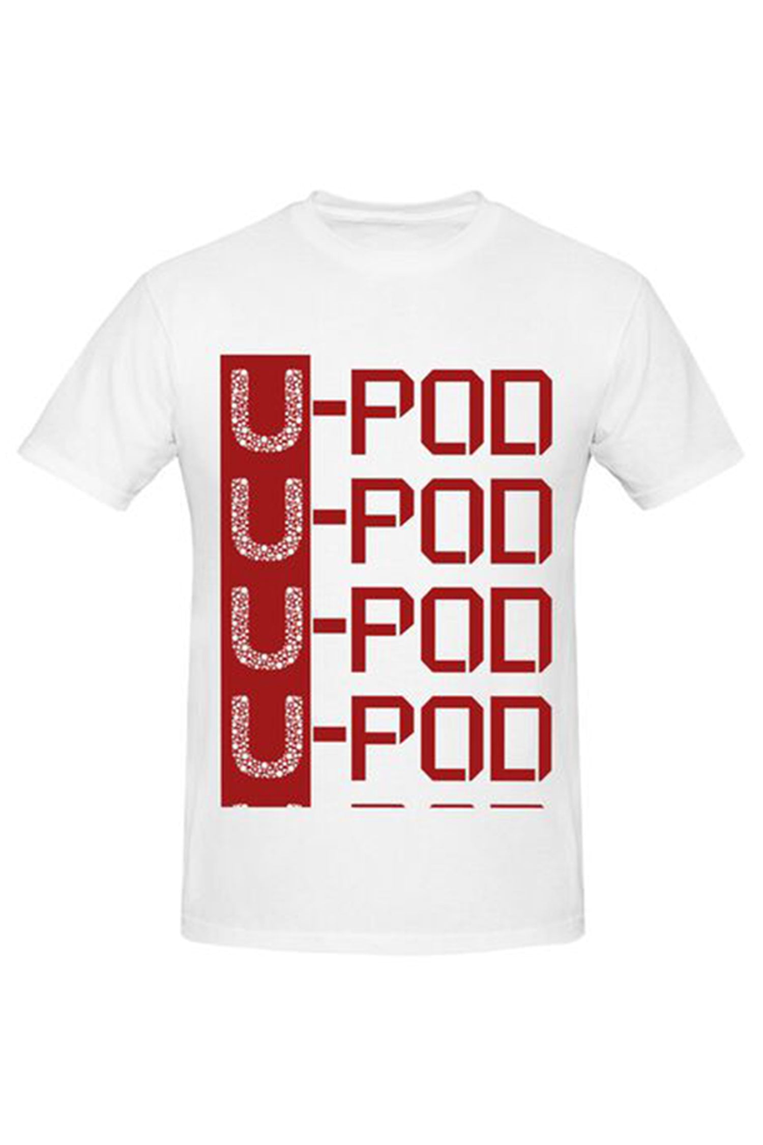 Men's Round Neck Short-Sleeve T-Shirt (Back area print)