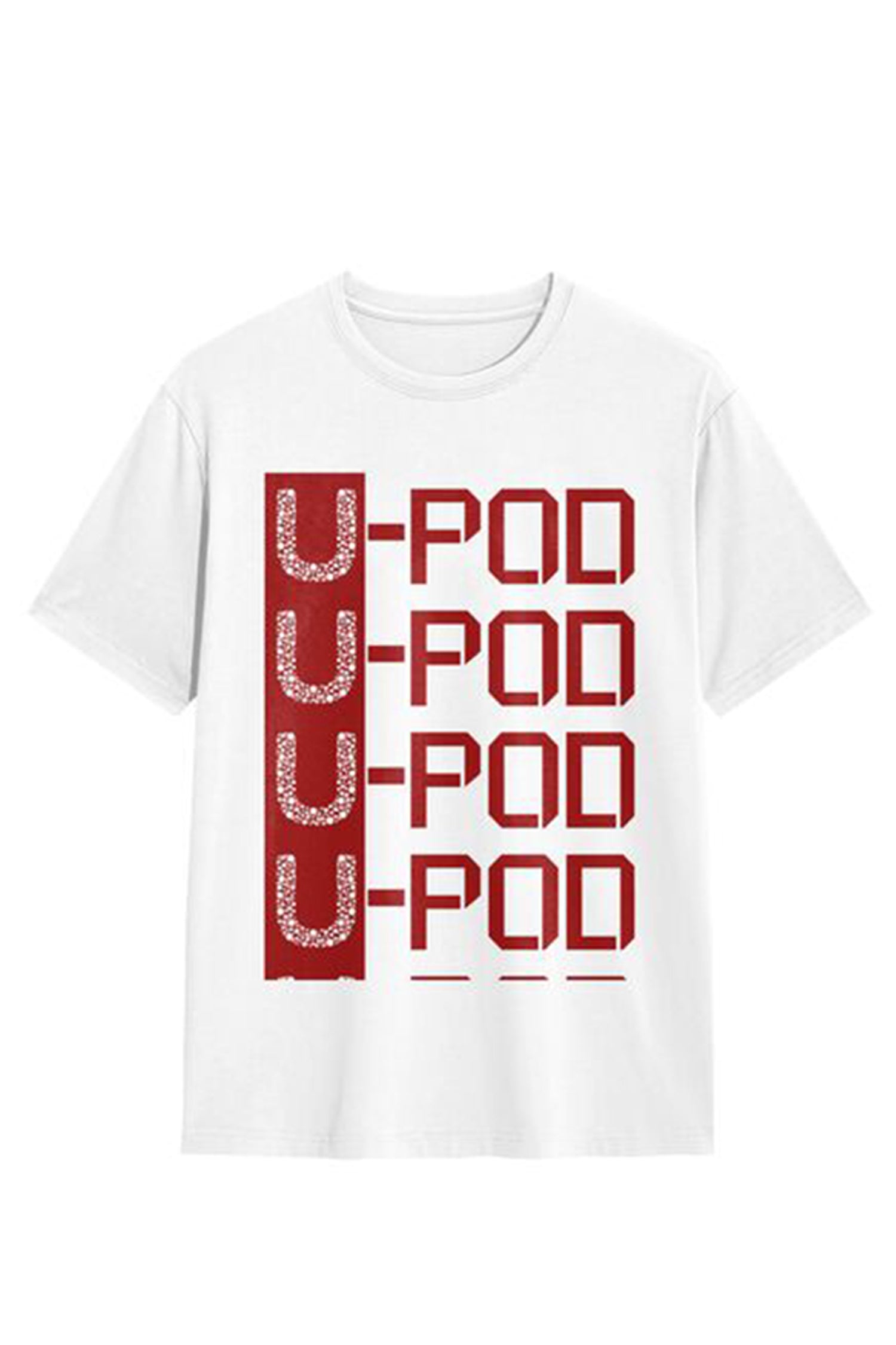 Men's Round Neck Short-Sleeve T-Shirt (Back area print)