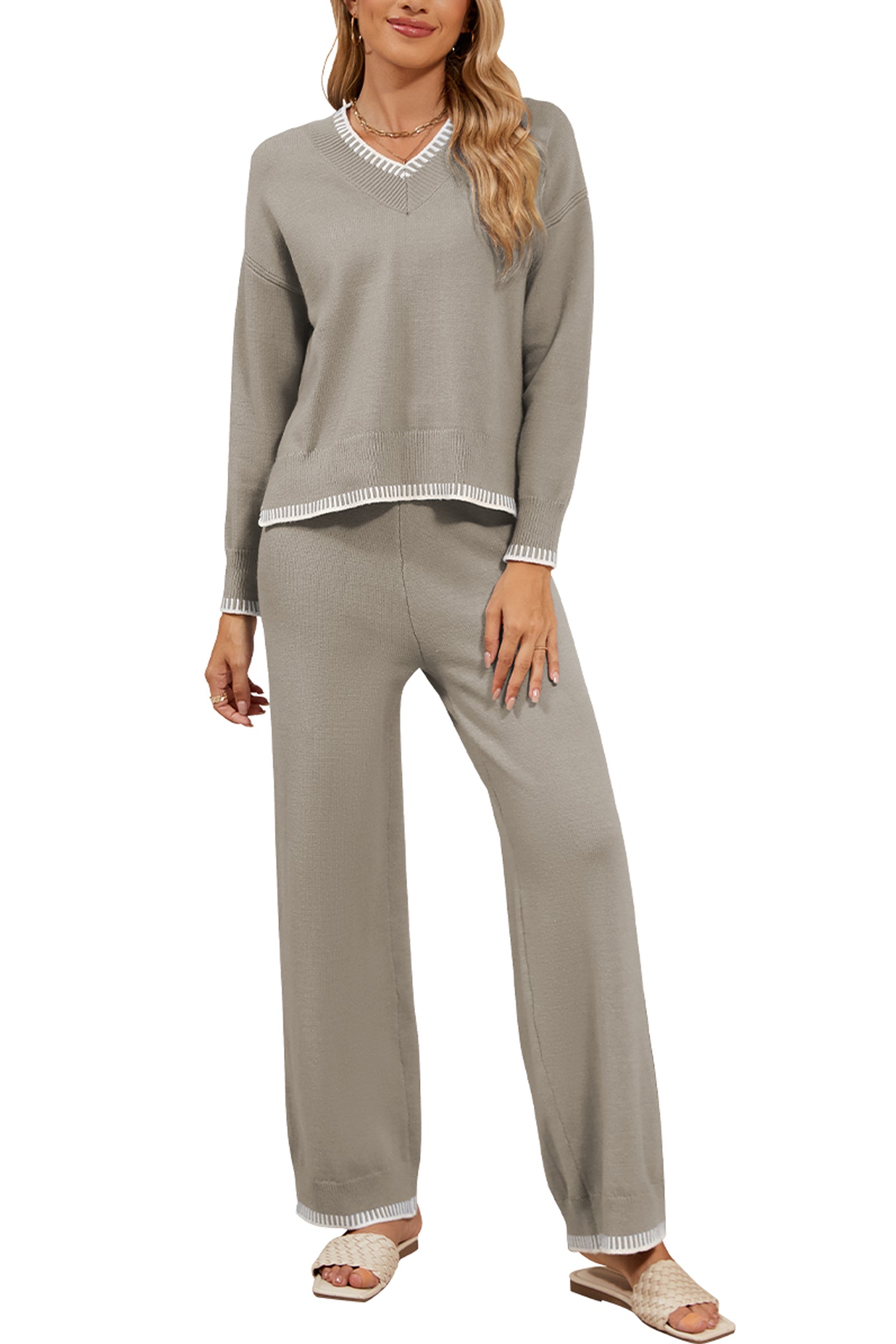 Cakulo Women's 2-Piece Set Fall Sweatsuit Loungewear
