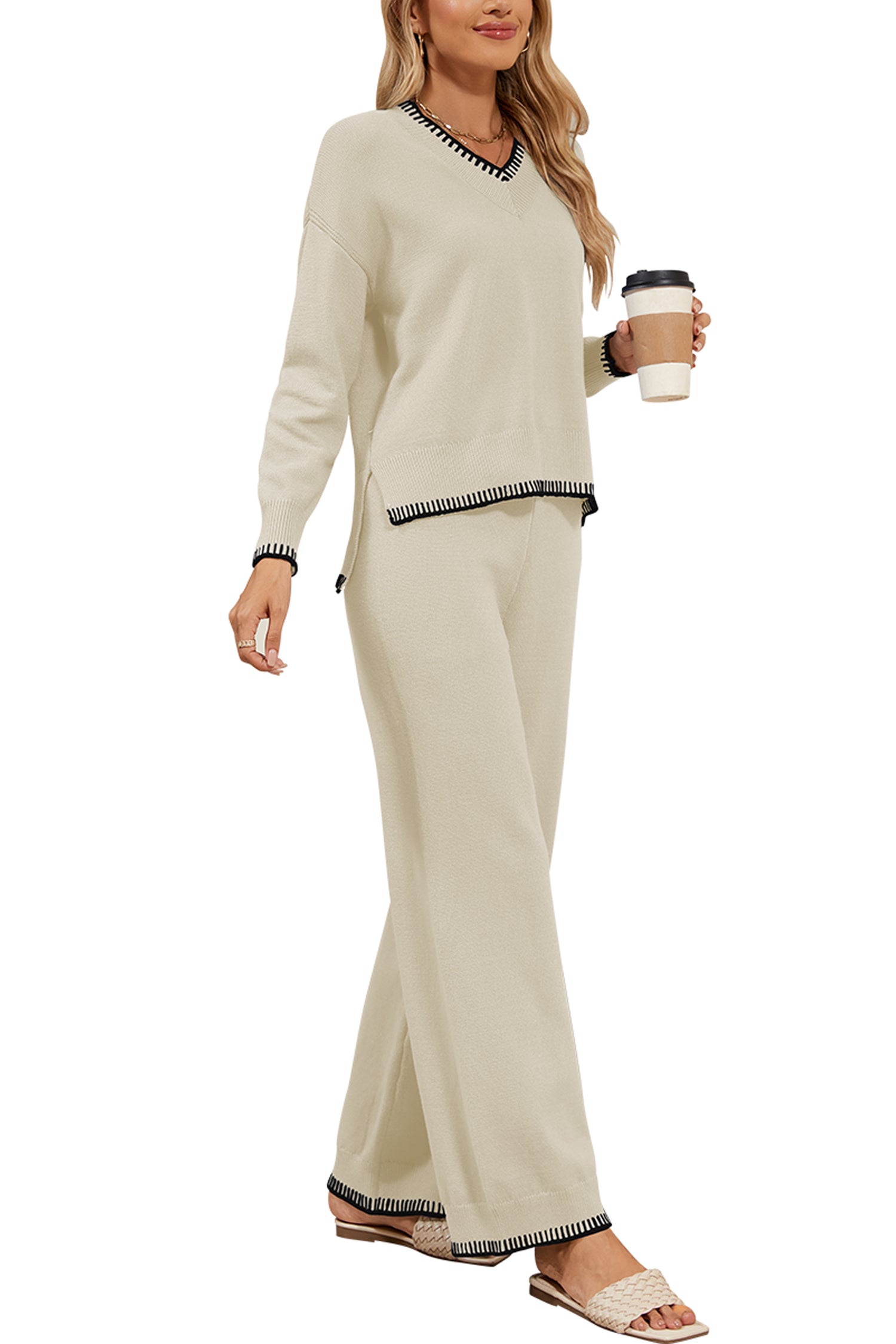 Cakulo Women's 2-Piece Set Fall Sweatsuit Loungewear