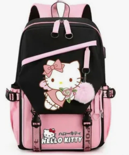 Yanmao Cat Backpack for Children, Elementary School Students in Grades Three to Six, Boys and Girls, Middle School Students, College Students, Campus Double Shoulder Bag