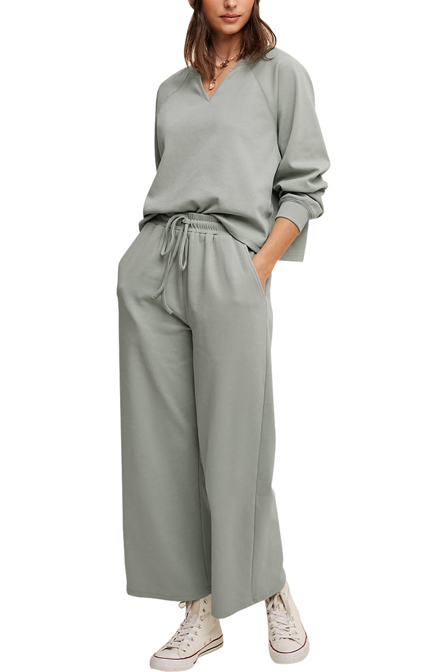 Cakulo Women's Trendy 2-Piece Fall Tracksuit