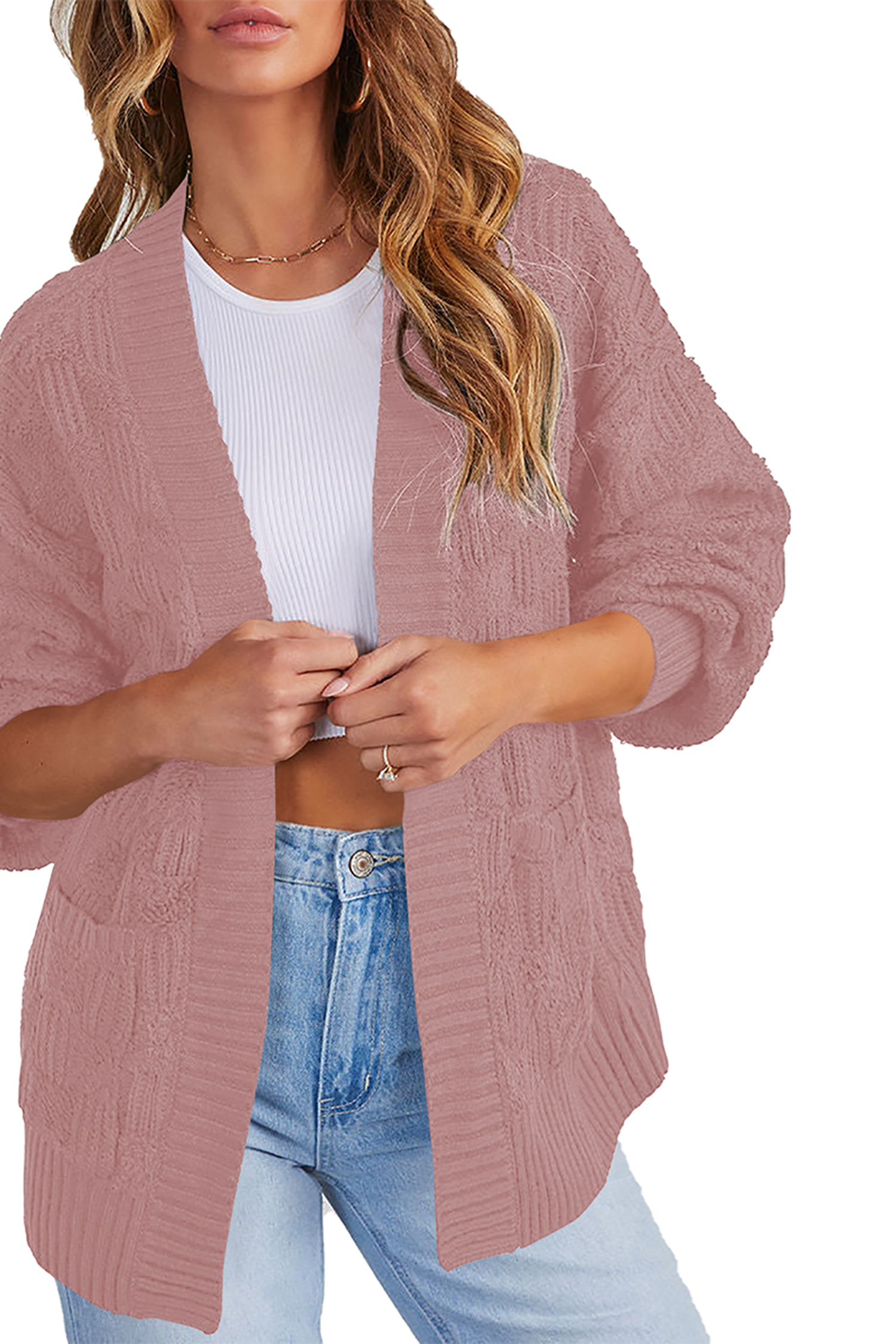 Cakulo Women's Oversized Checkered Cardigan