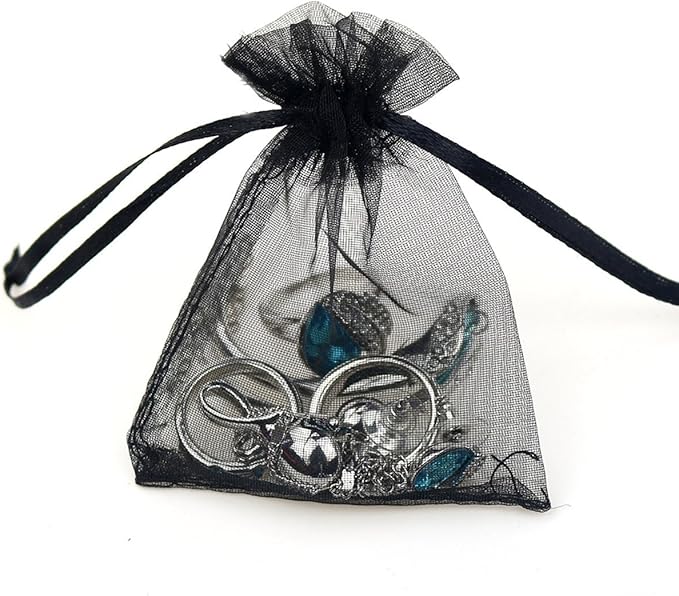 Women's Plus Size Yoga Flare Capris Drawstring Organza Bags Store Rings Earrings Wedding Baby Shower Favors