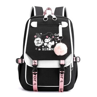 Yanmao Cat Backpack for Children, Elementary School Students in Grades Three to Six, Boys and Girls, Middle School Students, College Students, Campus Double Shoulder Bag