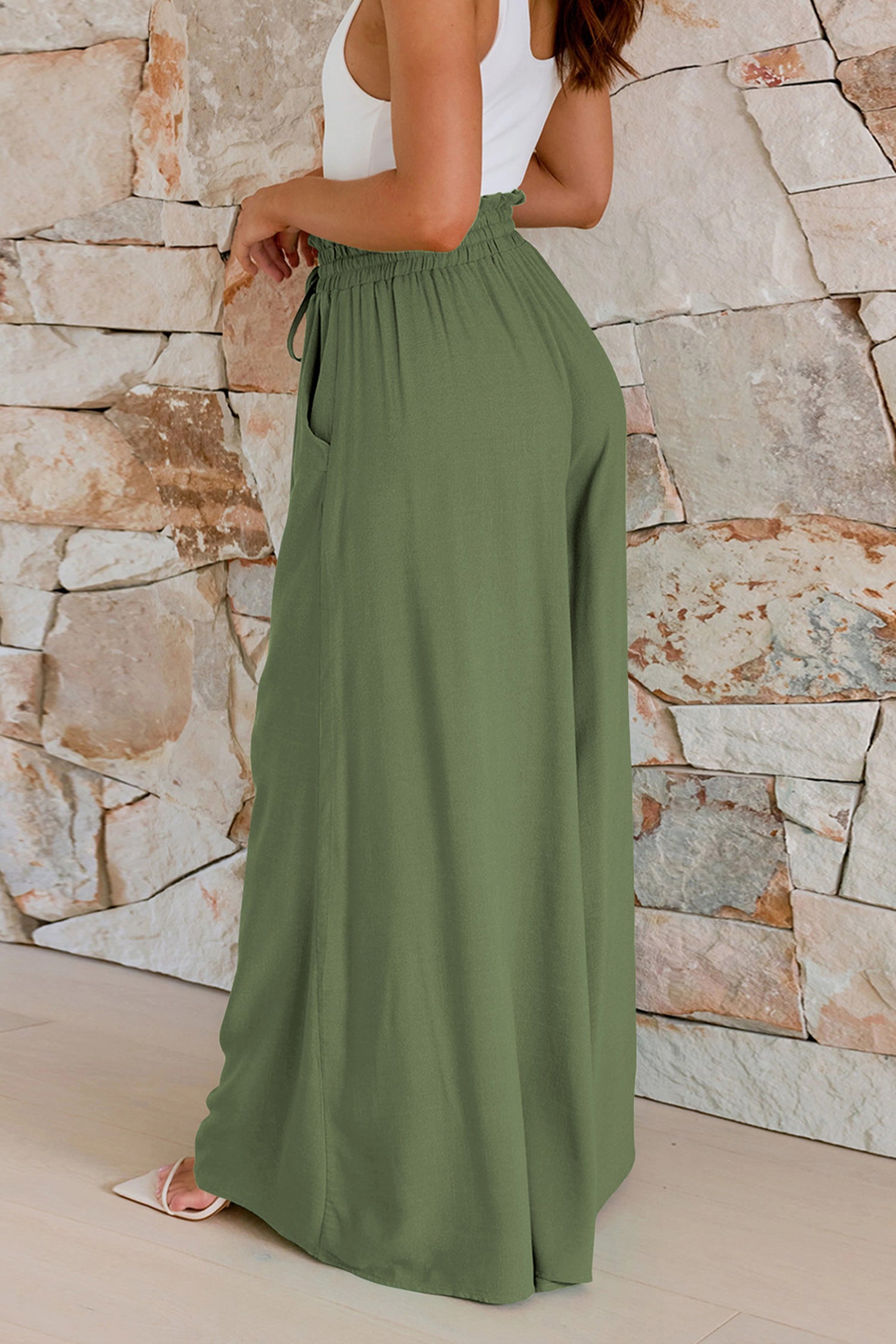 Cakulo Women's Wide Leg Beach Pants