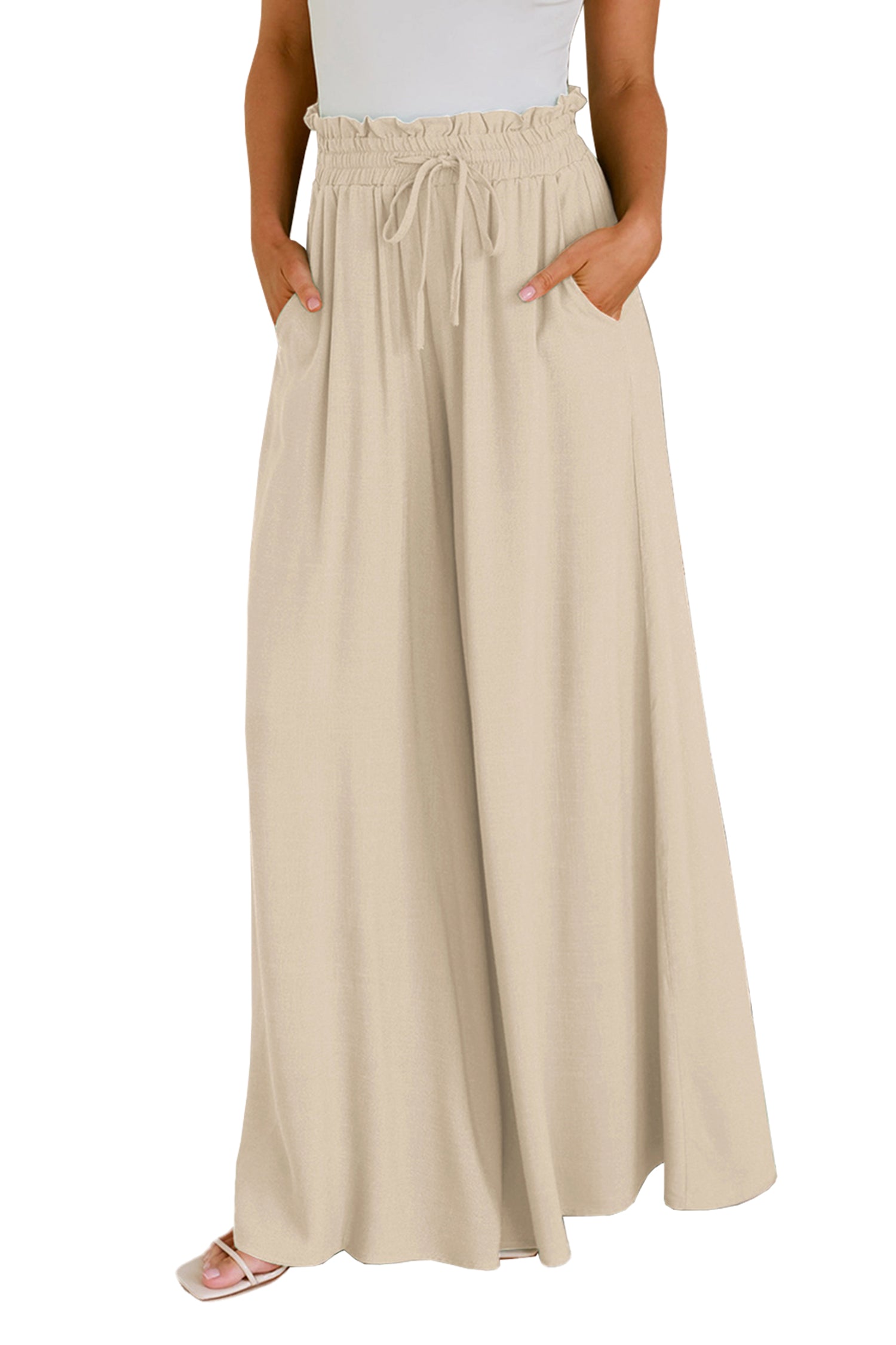 Cakulo Women's Wide Leg Beach Pants