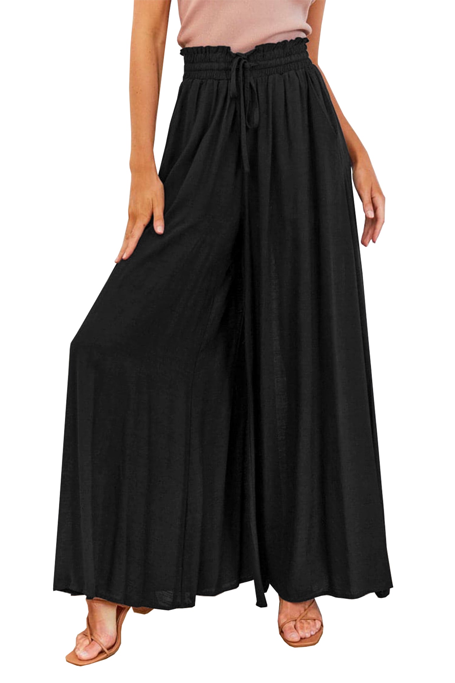 Cakulo Women's Wide Leg Beach Pants