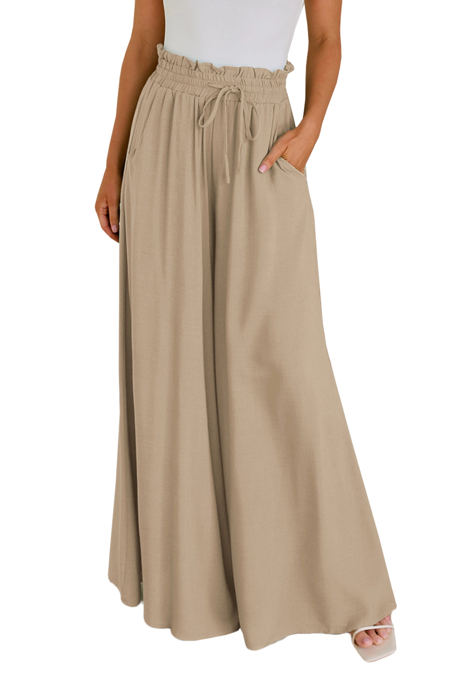 Cakulo Women's Wide Leg Beach Pants