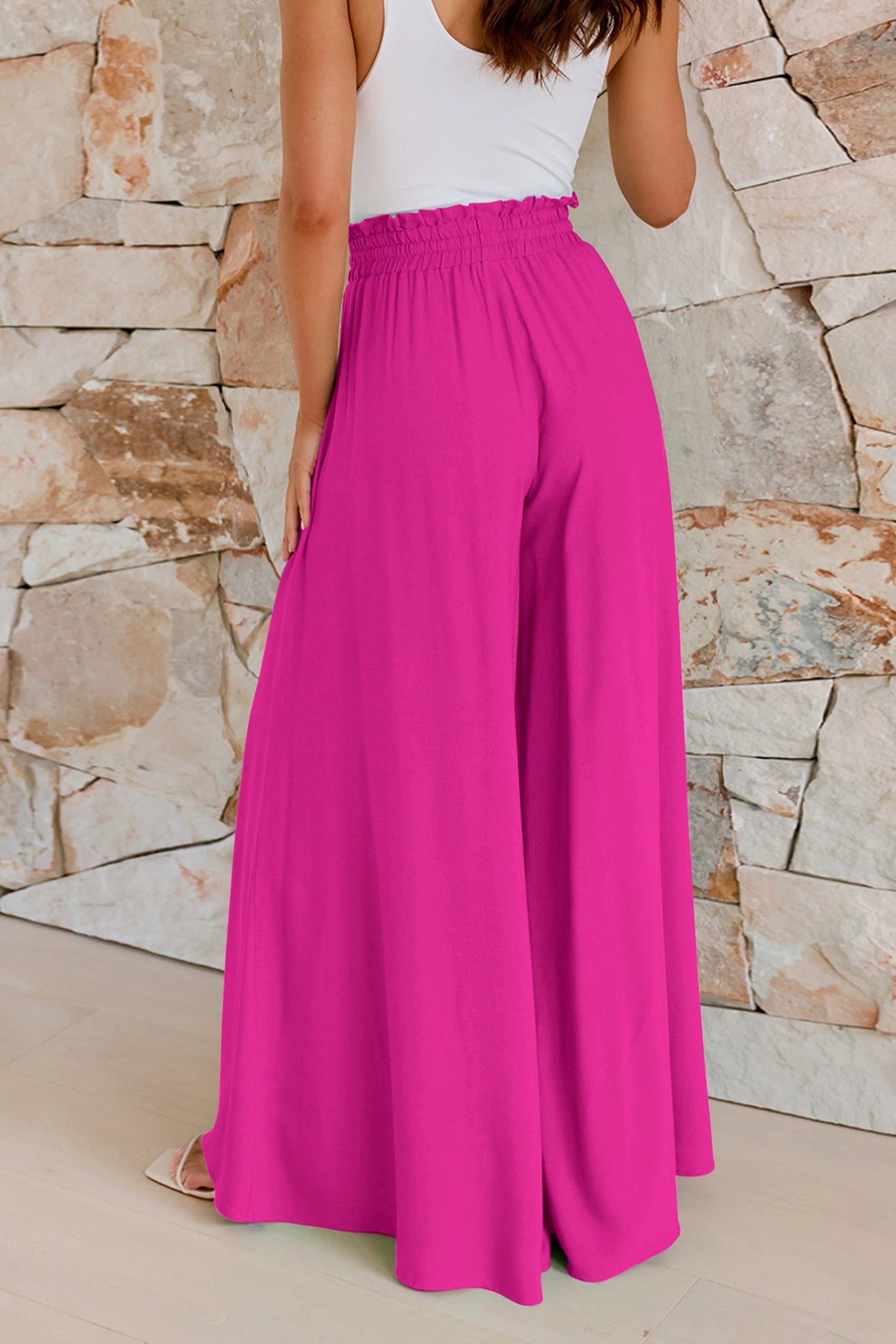 Cakulo Women's Wide Leg Beach Pants