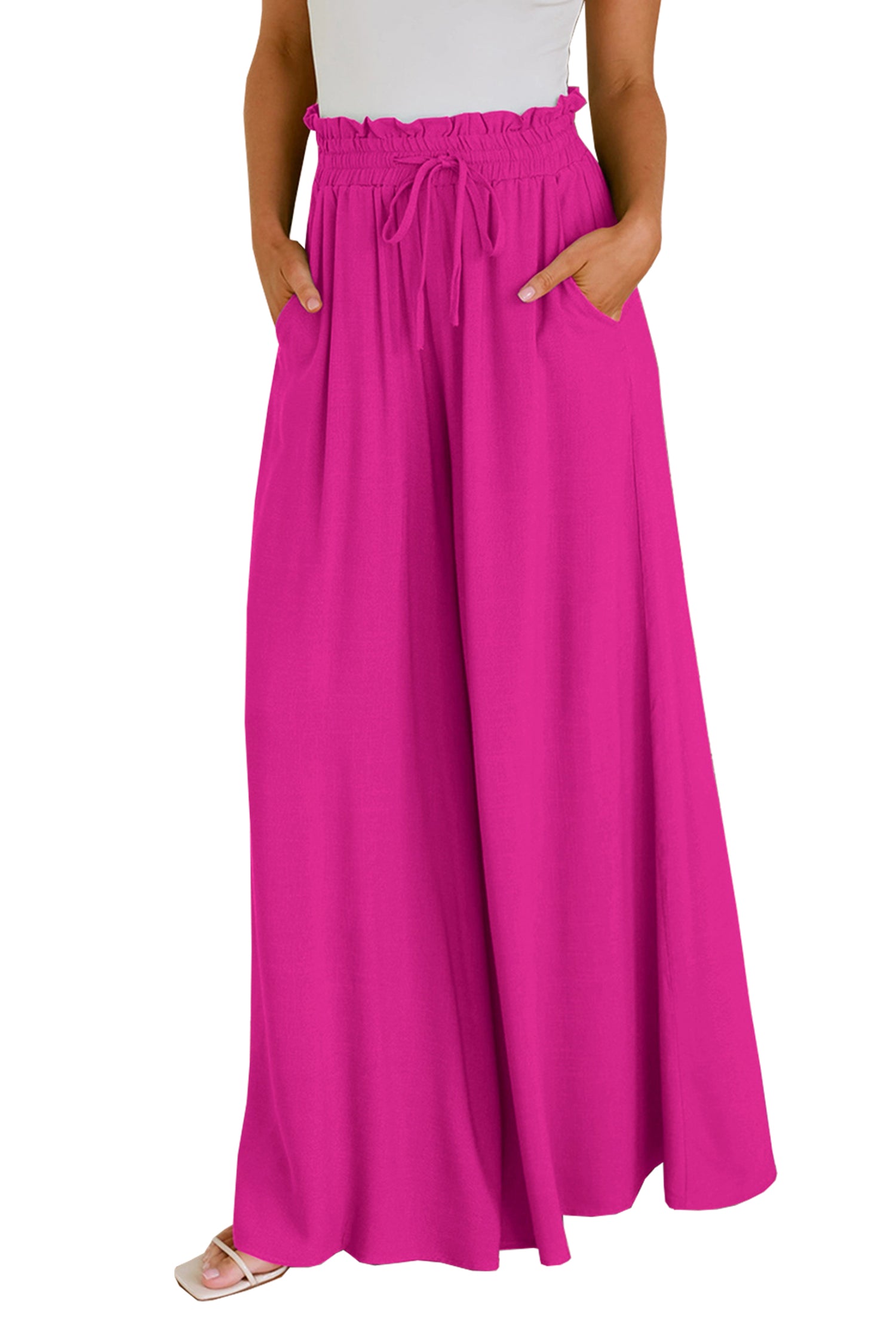 Cakulo Women's Wide Leg Beach Pants