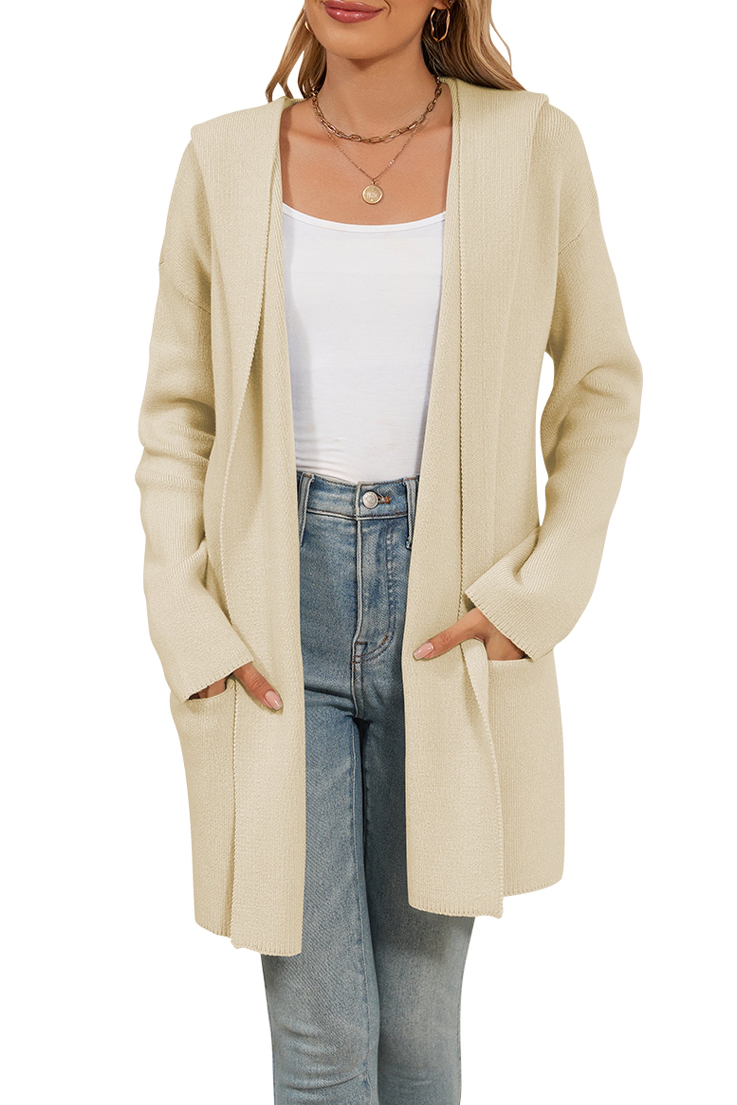 Cakulo Women's Oversized Hooded Cardigan Sweater