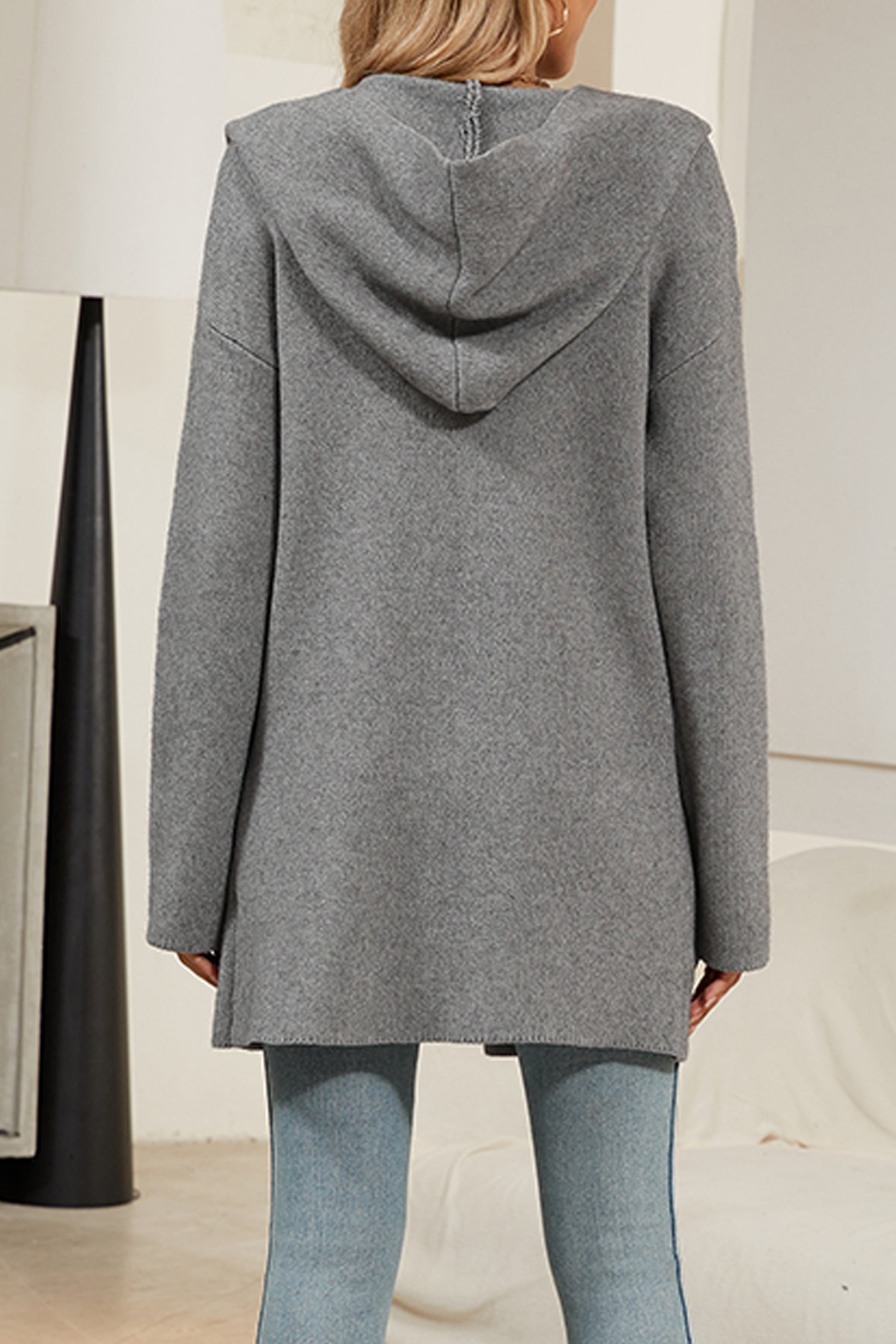 Cakulo Women's Oversized Hooded Cardigan Sweater