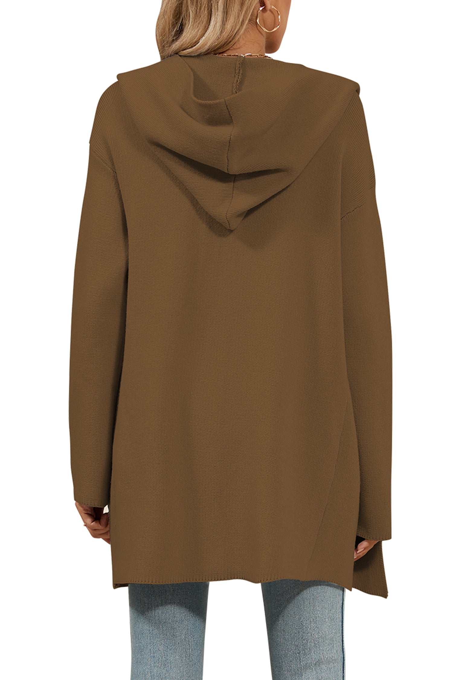 Cakulo Women's Oversized Hooded Cardigan Sweater