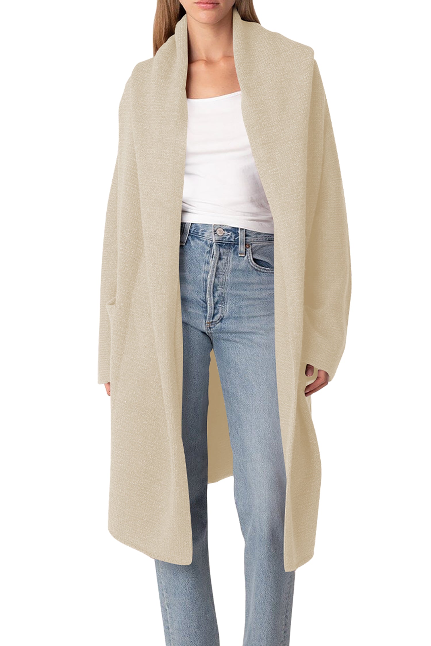 Cakulo Trendy Women's Oversized Hooded Fall Cardigan Sweater