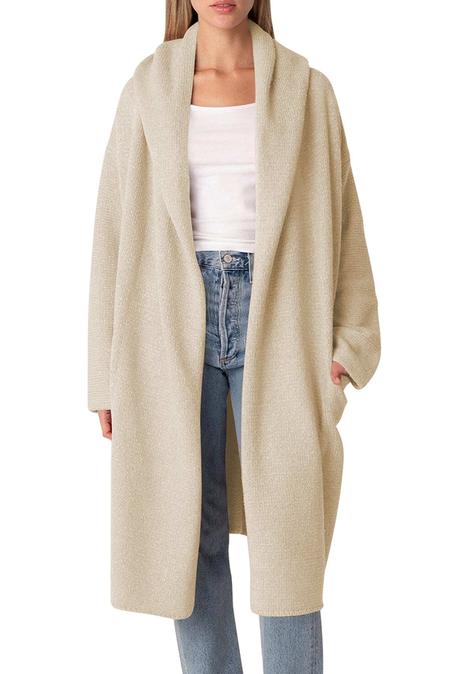 Cakulo Trendy Women's Oversized Hooded Fall Cardigan Sweater