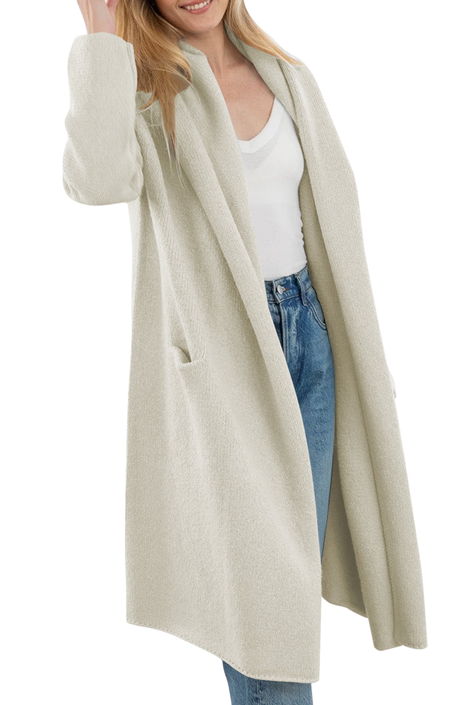Cakulo Trendy Women's Oversized Hooded Fall Cardigan Sweater