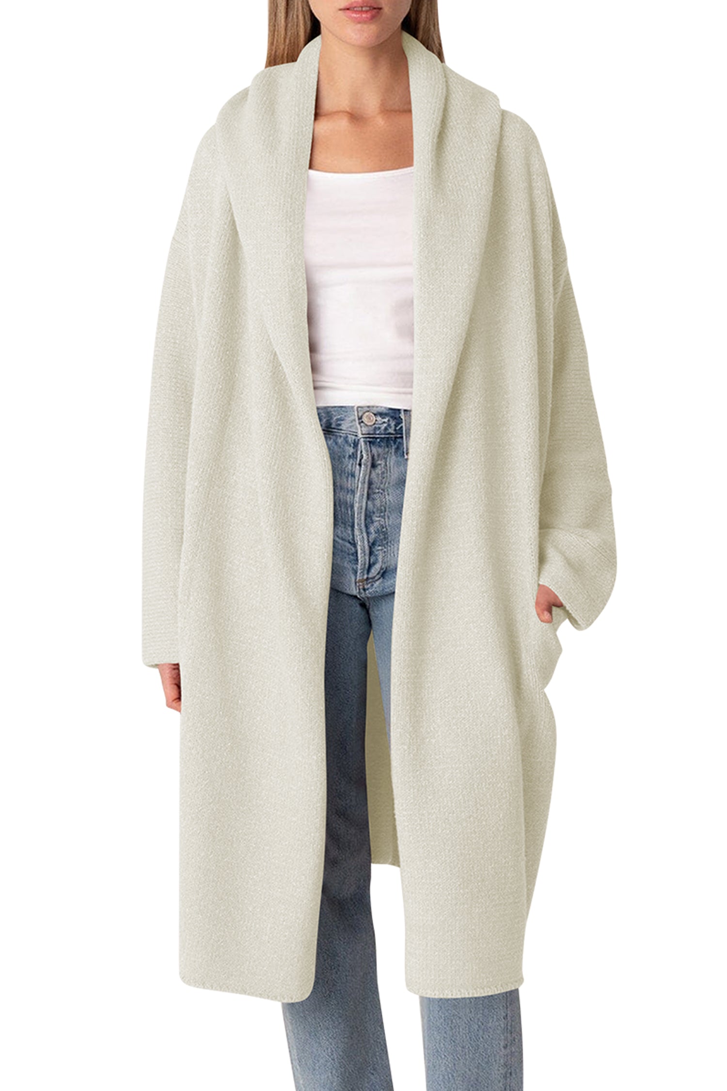 Cakulo Trendy Women's Oversized Hooded Fall Cardigan Sweater