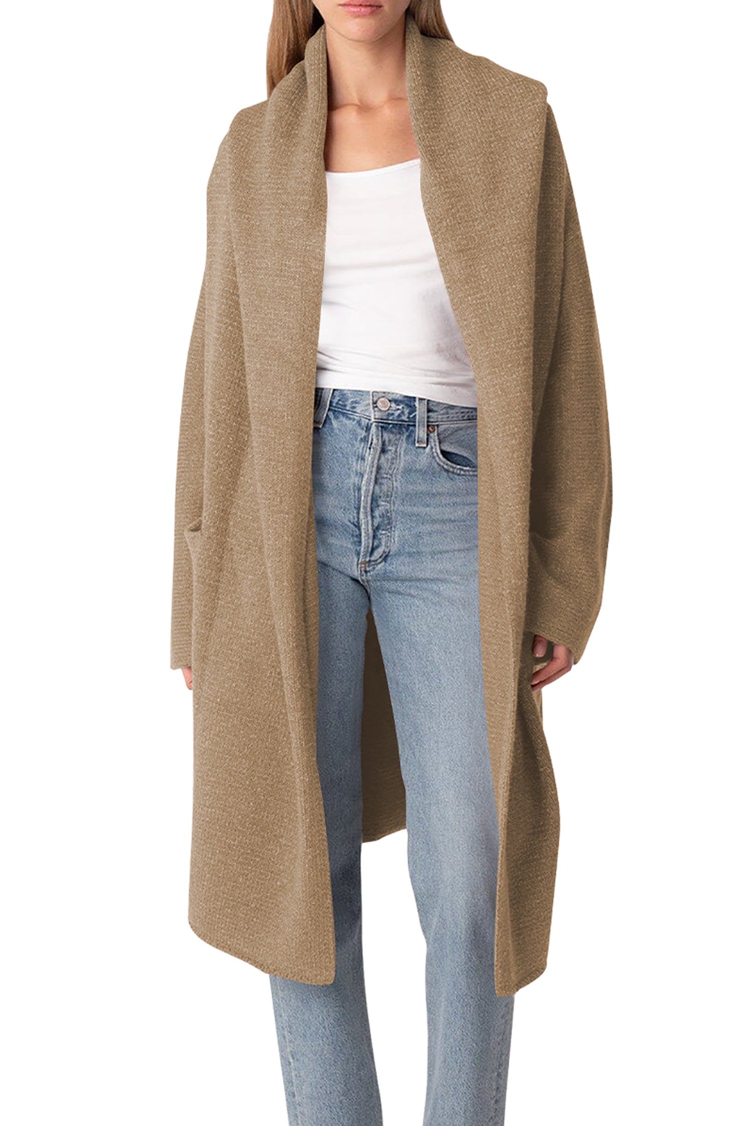 Cakulo Trendy Women's Oversized Hooded Fall Cardigan Sweater