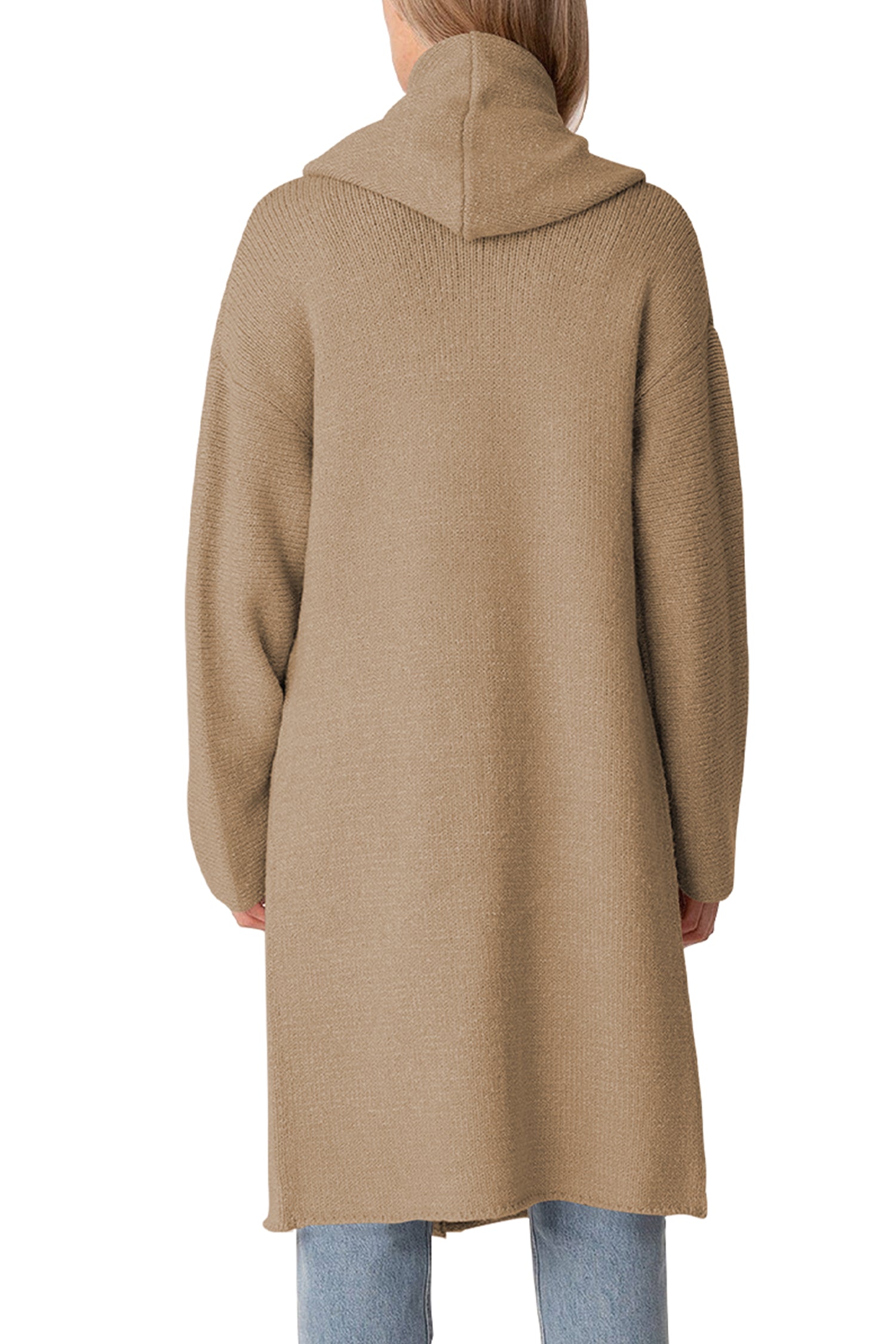 Cakulo Trendy Women's Oversized Hooded Fall Cardigan Sweater