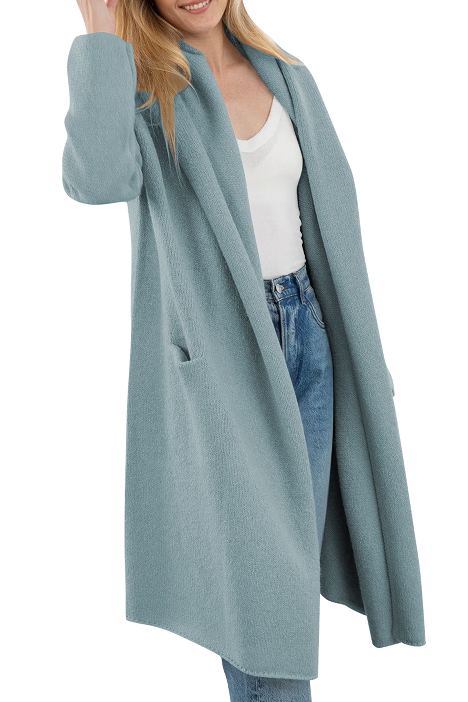 Cakulo Trendy Women's Oversized Hooded Fall Cardigan Sweater