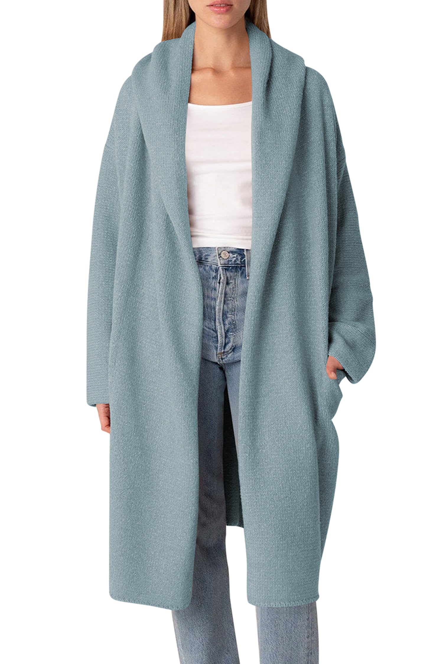 Cakulo Trendy Women's Oversized Hooded Fall Cardigan Sweater