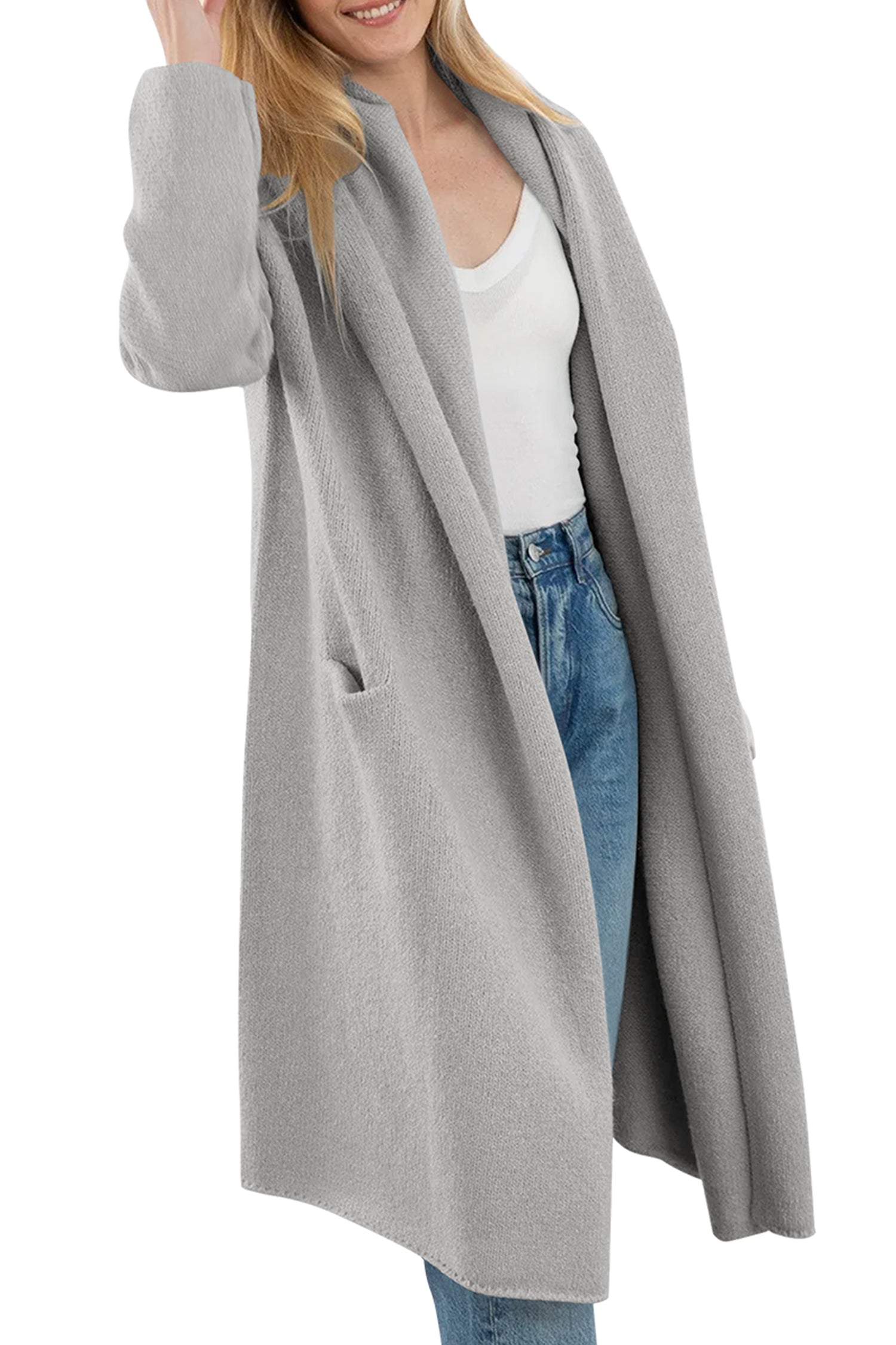 Cakulo Trendy Women's Oversized Hooded Fall Cardigan Sweater