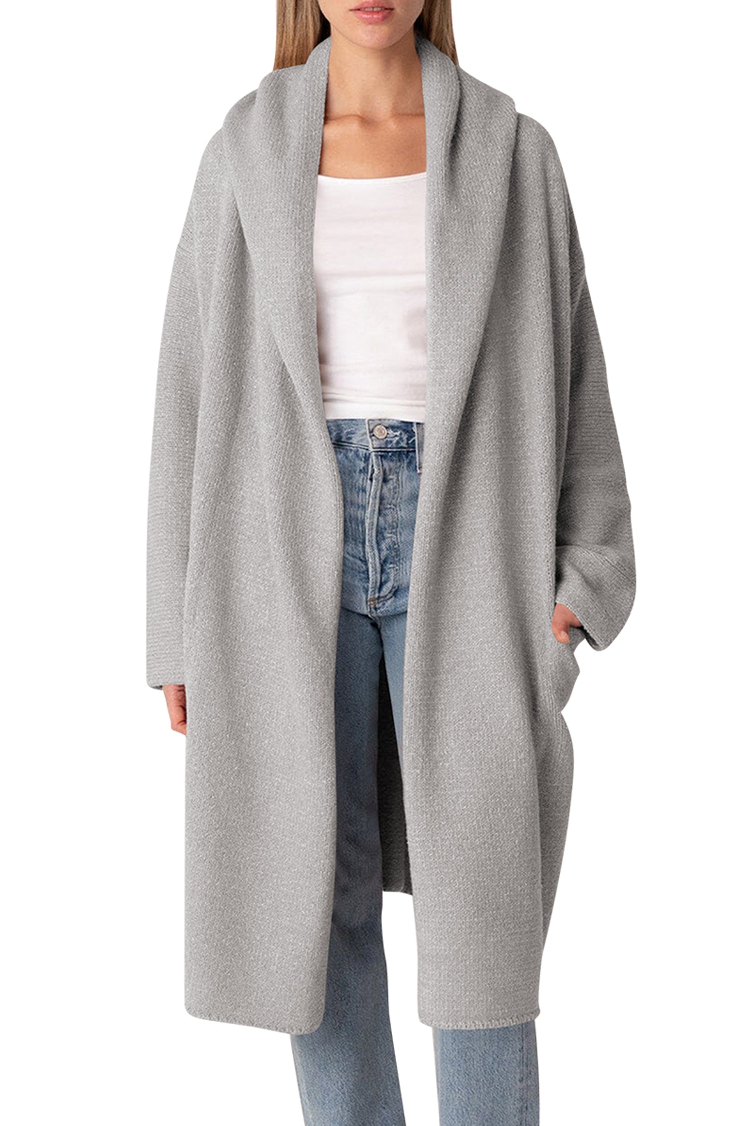 Cakulo Trendy Women's Oversized Hooded Fall Cardigan Sweater
