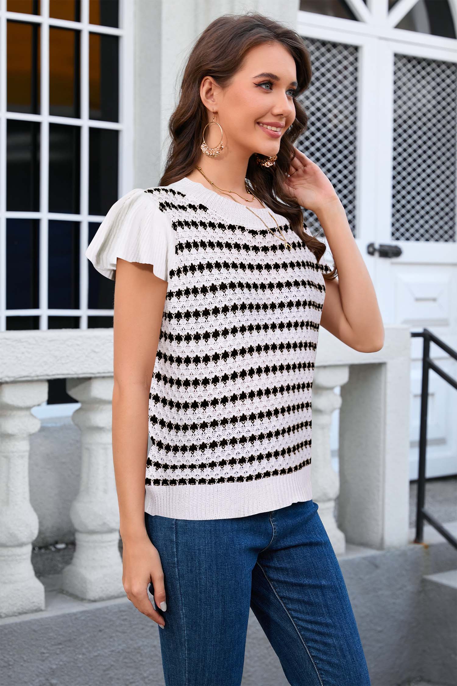 Cakulo Women's Summer Crochet Top