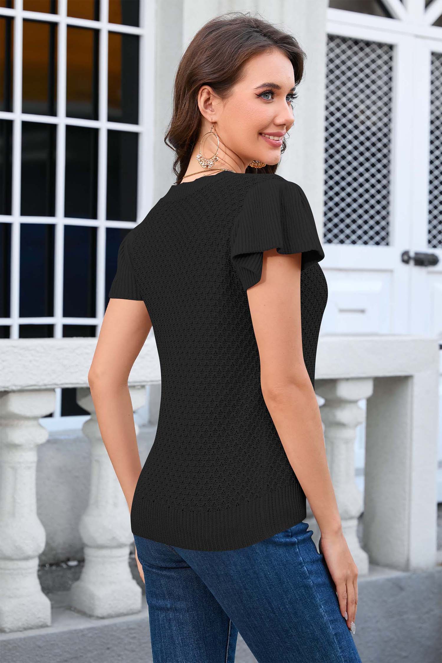 Cakulo Women's Summer Crochet Top