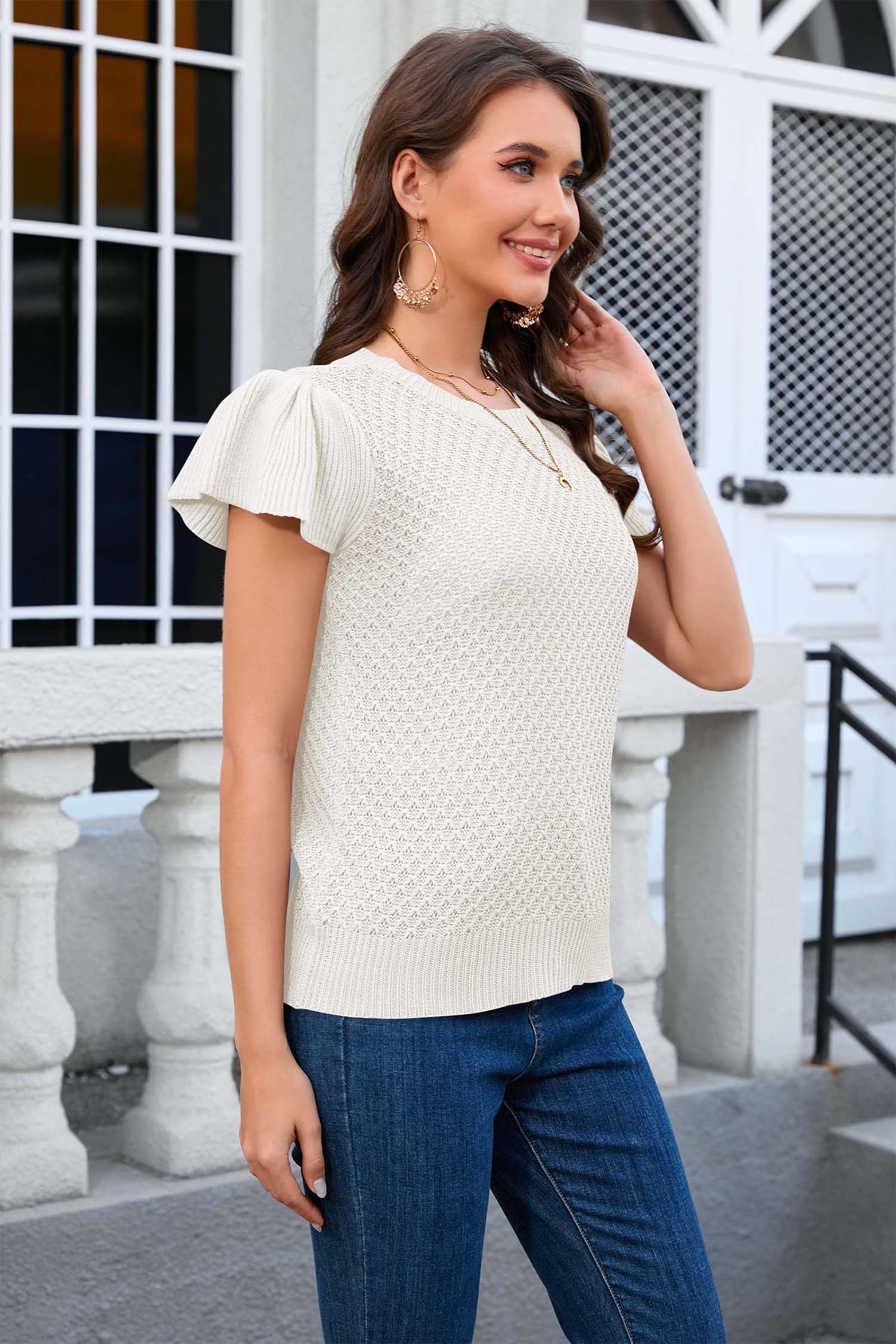 Cakulo Women's Summer Crochet Top