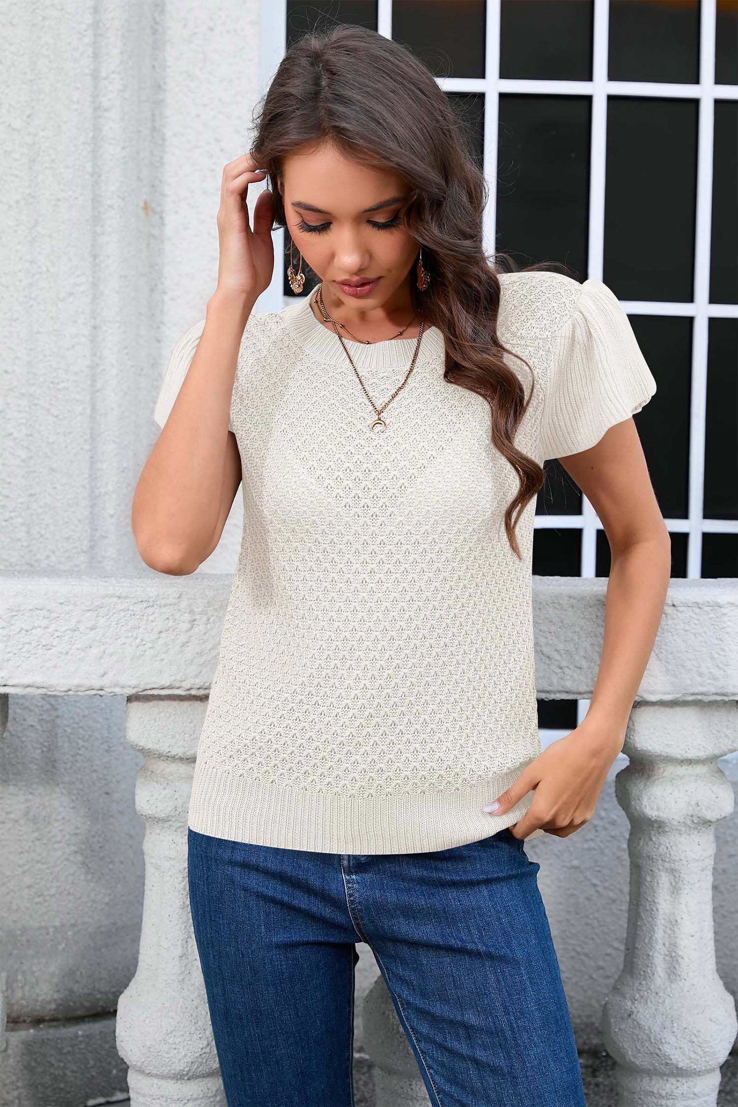 Cakulo Women's Summer Crochet Top
