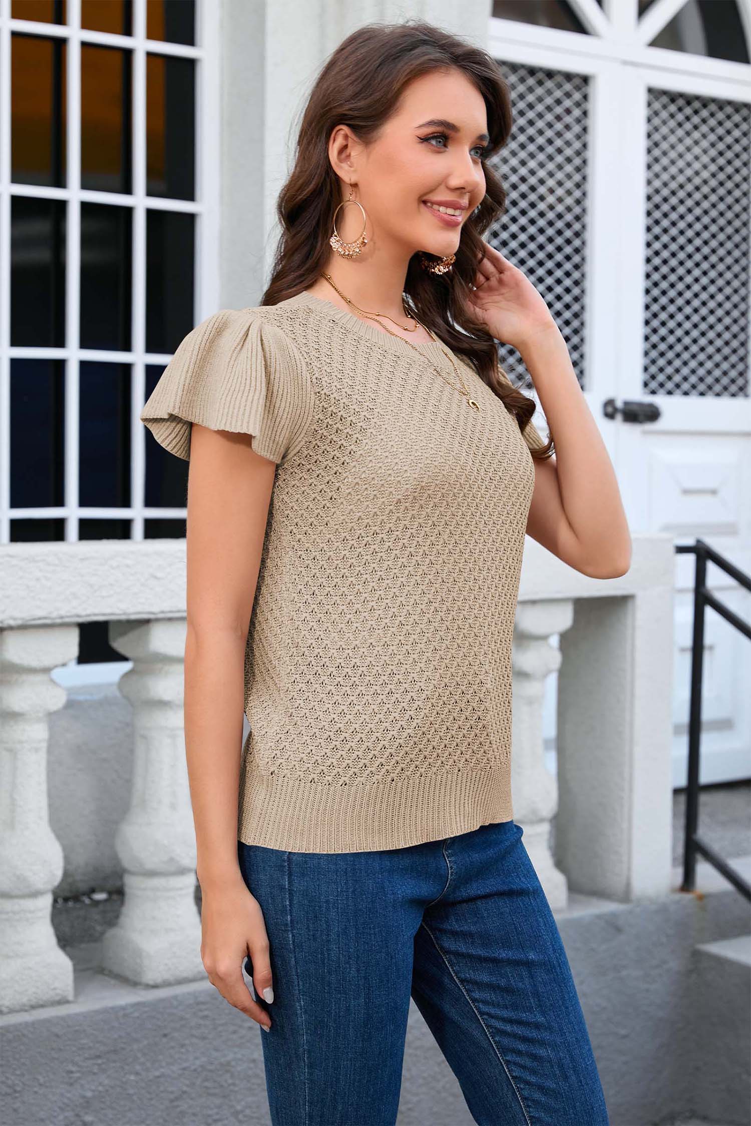 Cakulo Women's Summer Crochet Top