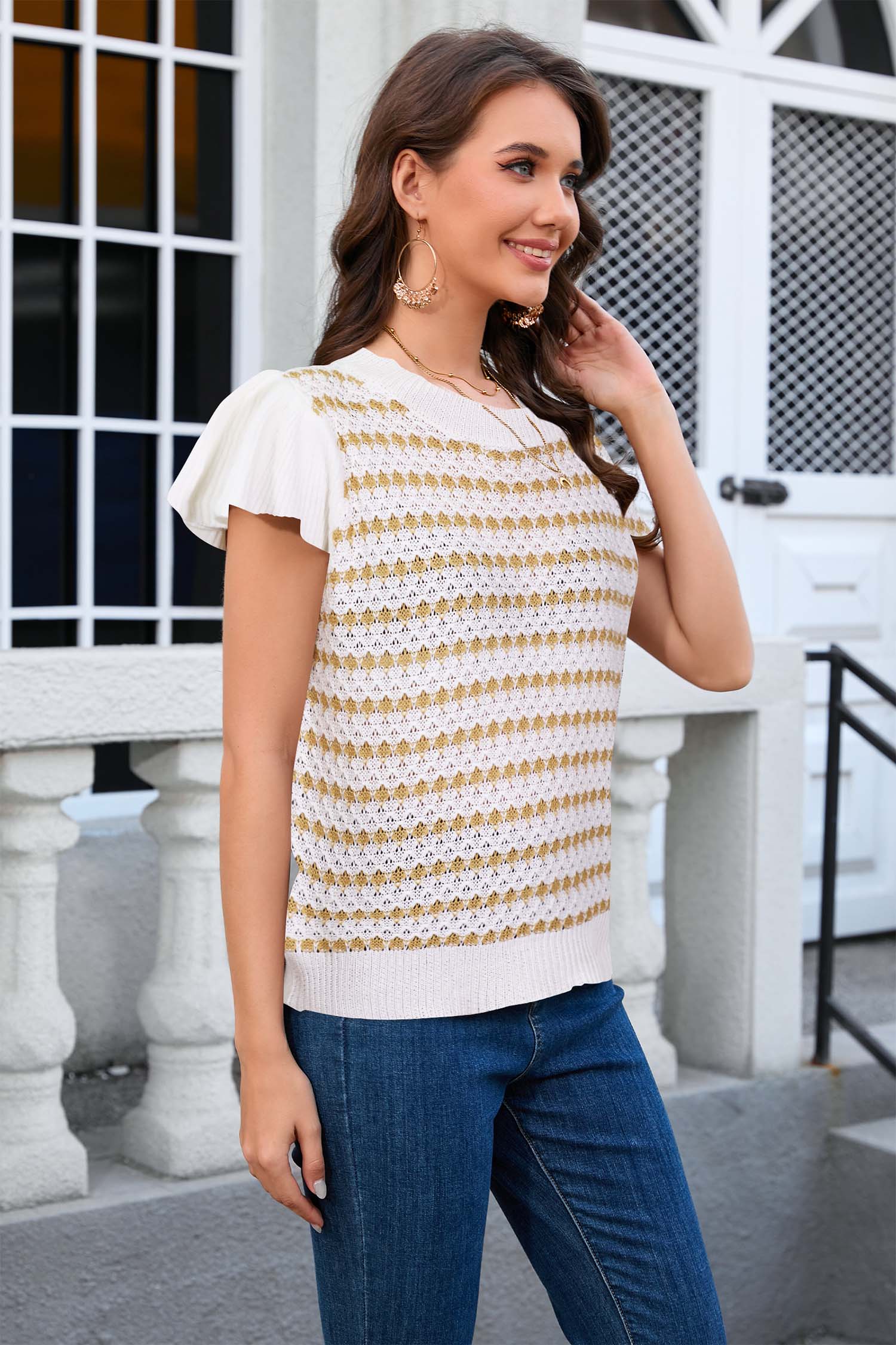 Cakulo Women's Summer Crochet Top