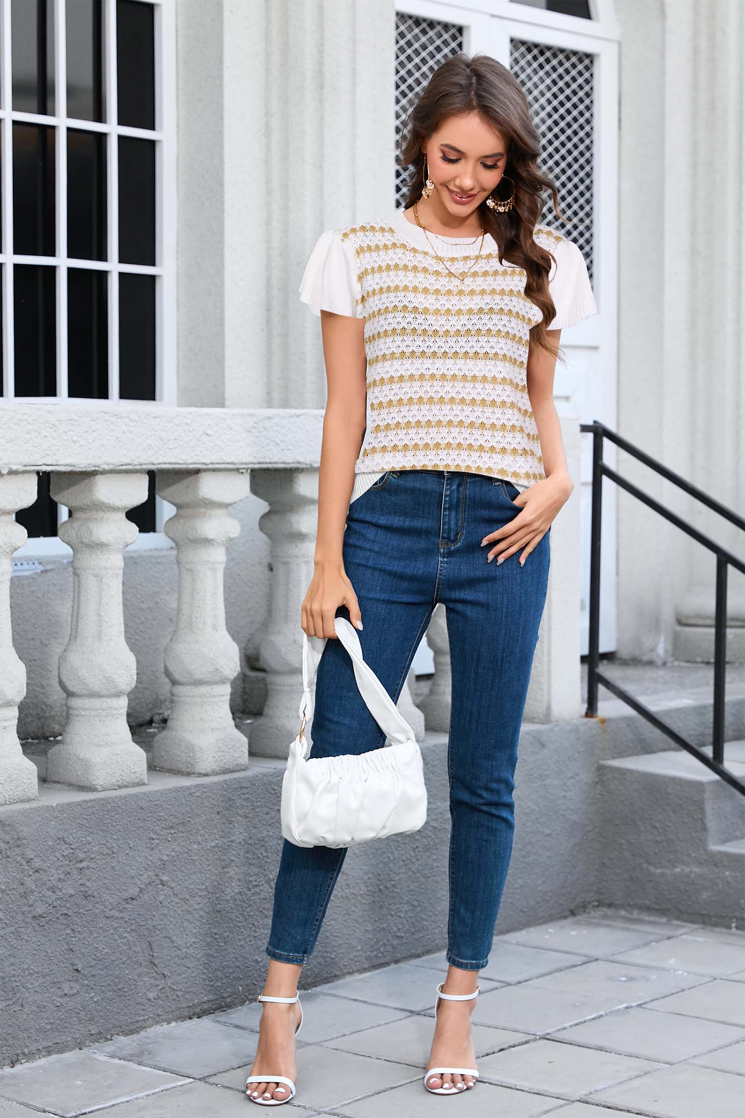 Cakulo Women's Summer Crochet Top