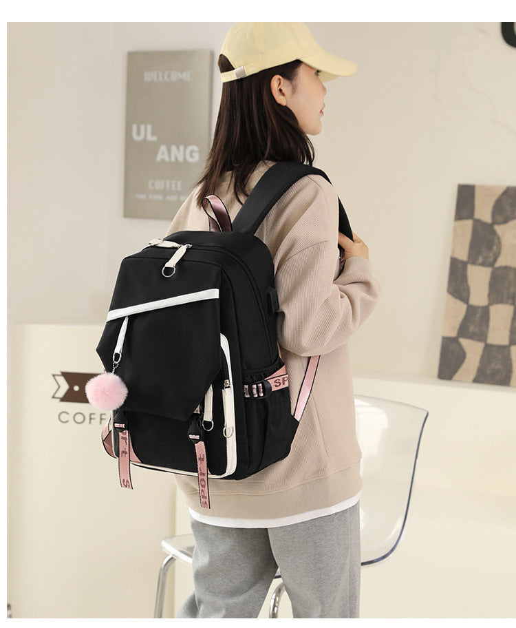 Yanmao Cat Backpack for Children, Elementary School Students in Grades Three to Six, Boys and Girls, Middle School Students, College Students, Campus Double Shoulder Bag