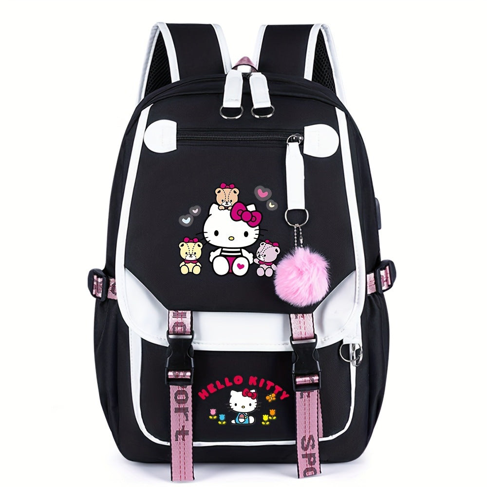 Yanmao Cat Backpack for Children, Elementary School Students in Grades Three to Six, Boys and Girls, Middle School Students, College Students, Campus Double Shoulder Bag