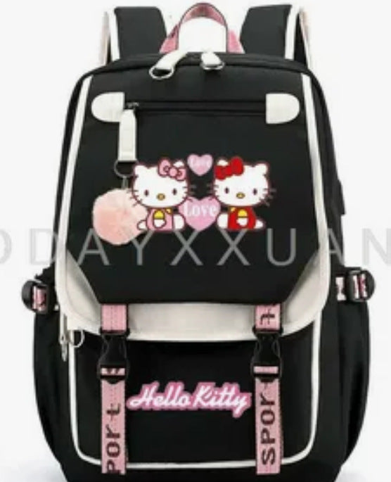 Yanmao Cat Backpack for Children, Elementary School Students in Grades Three to Six, Boys and Girls, Middle School Students, College Students, Campus Double Shoulder Bag