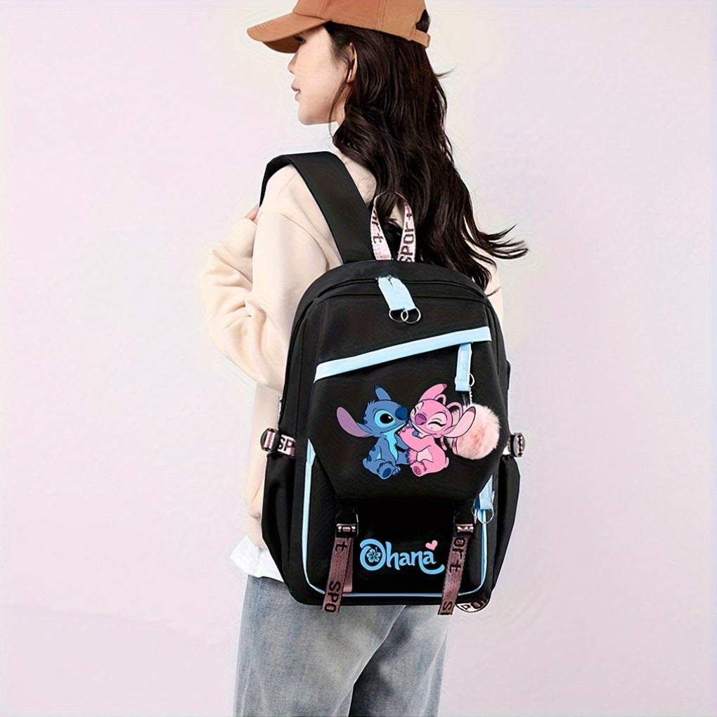 Yanmao Cat Backpack for Children, Elementary School Students in Grades Three to Six, Boys and Girls, Middle School Students, College Students, Campus Double Shoulder Bag