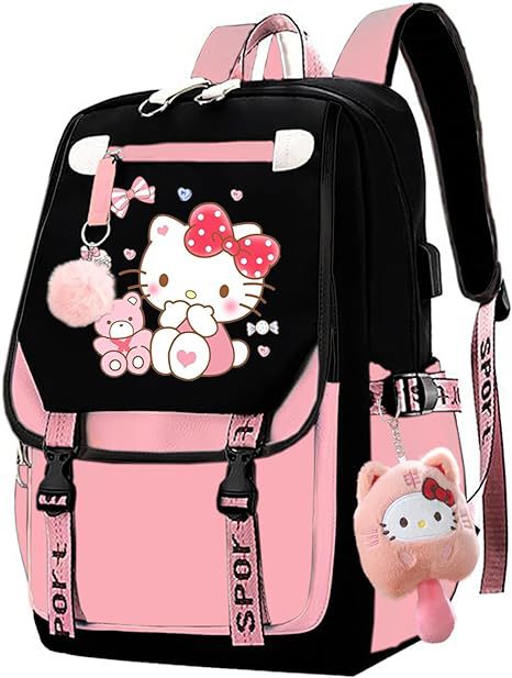 Yanmao Cat Backpack for Children, Elementary School Students in Grades Three to Six, Boys and Girls, Middle School Students, College Students, Campus Double Shoulder Bag