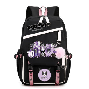 Yanmao Cat Backpack for Children, Elementary School Students in Grades Three to Six, Boys and Girls, Middle School Students, College Students, Campus Double Shoulder Bag