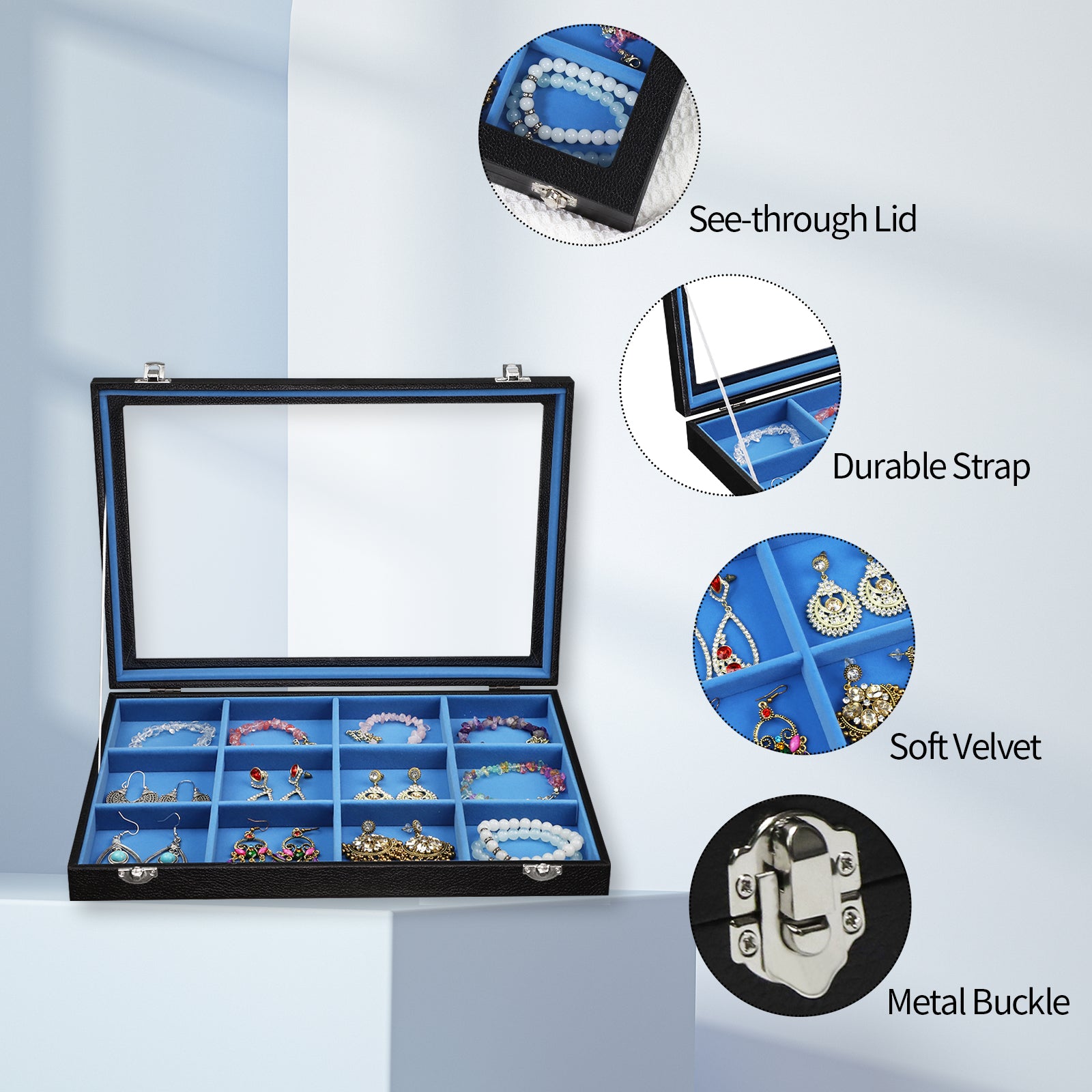 Cakulo Jewelry Organizer Earring Holder Organizer