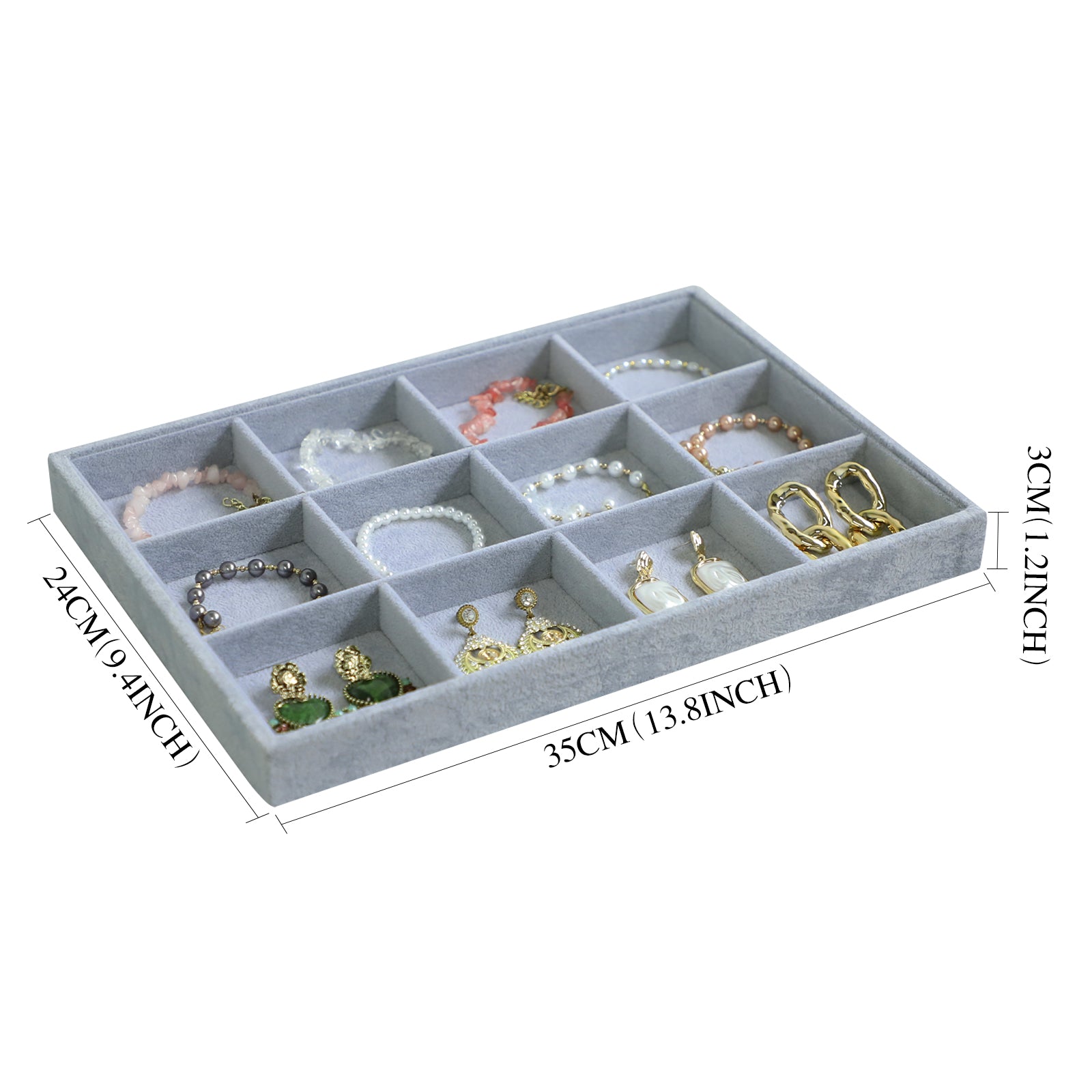 Cakulo Jewelry Display Drawer Insert Jewelry Storage Tray
