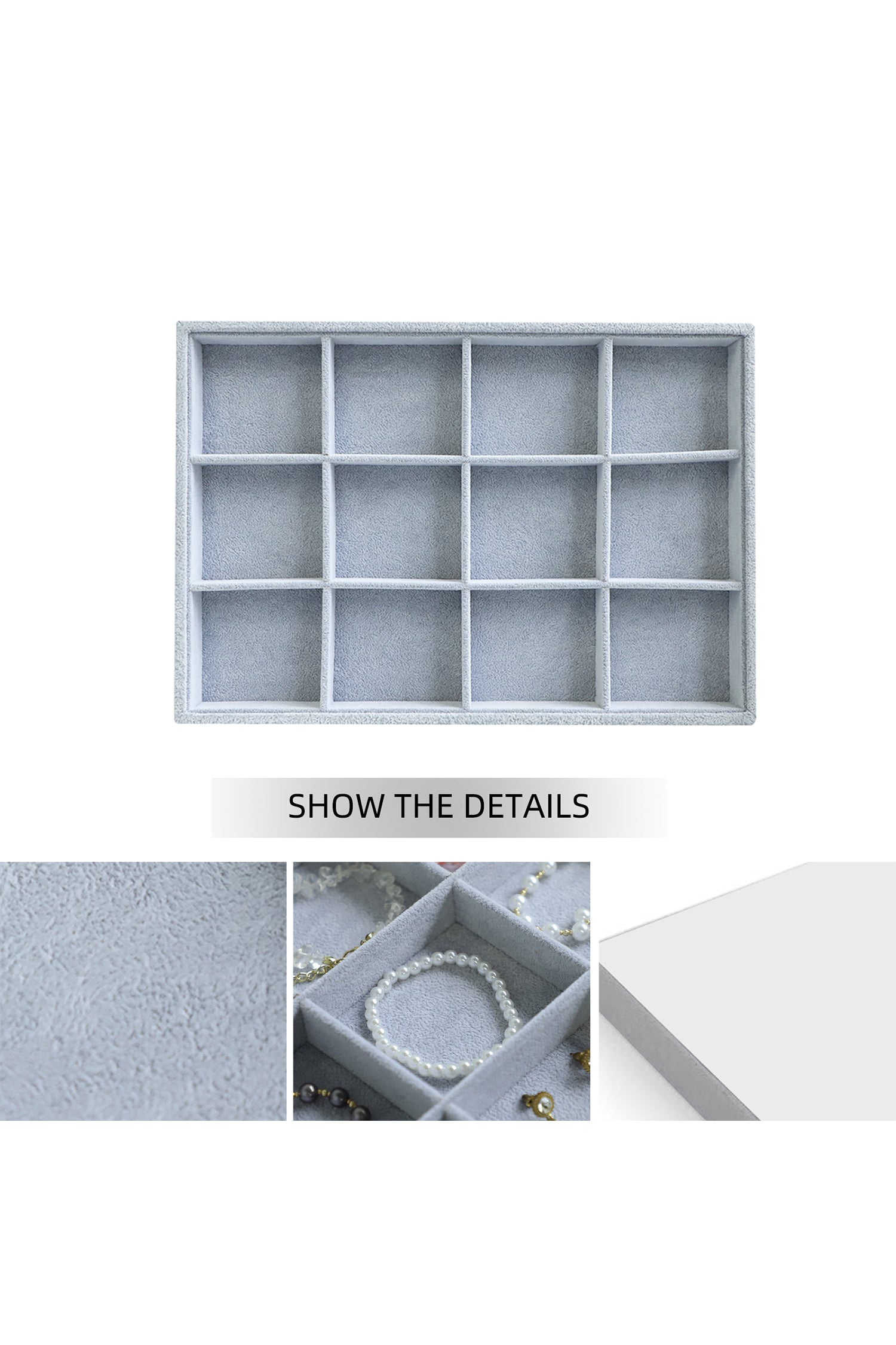 Cakulo Jewelry Display Drawer Insert Jewelry Storage Tray
