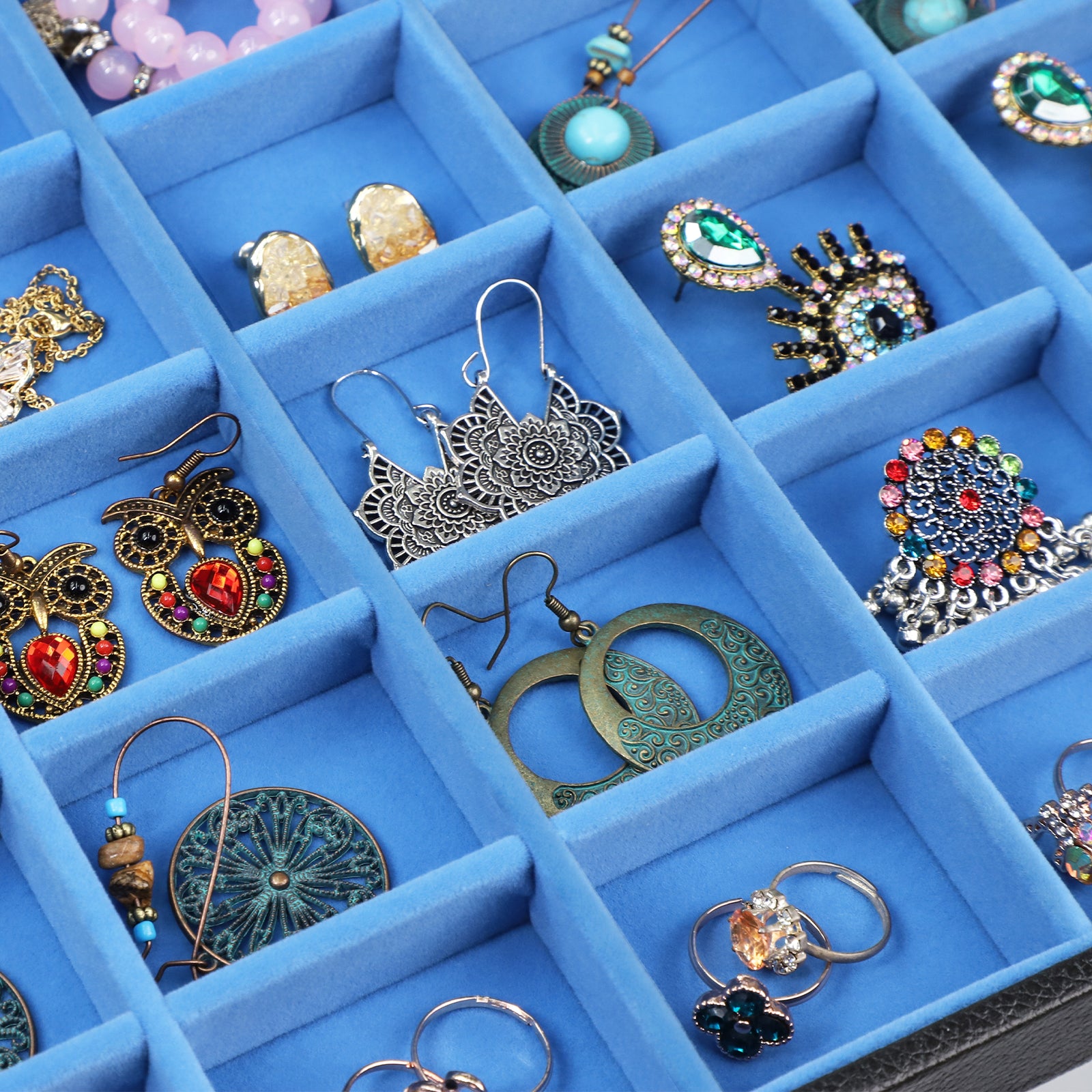 Cakulo Jewelry Organizer Earring Holder Organizer