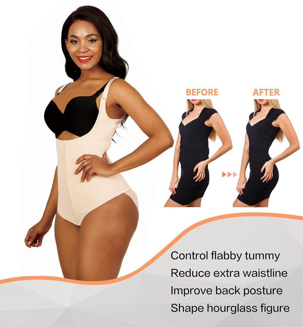 Cakulo Enhanced Women's Front Closure Shapewear - Chest Support Tummy Control